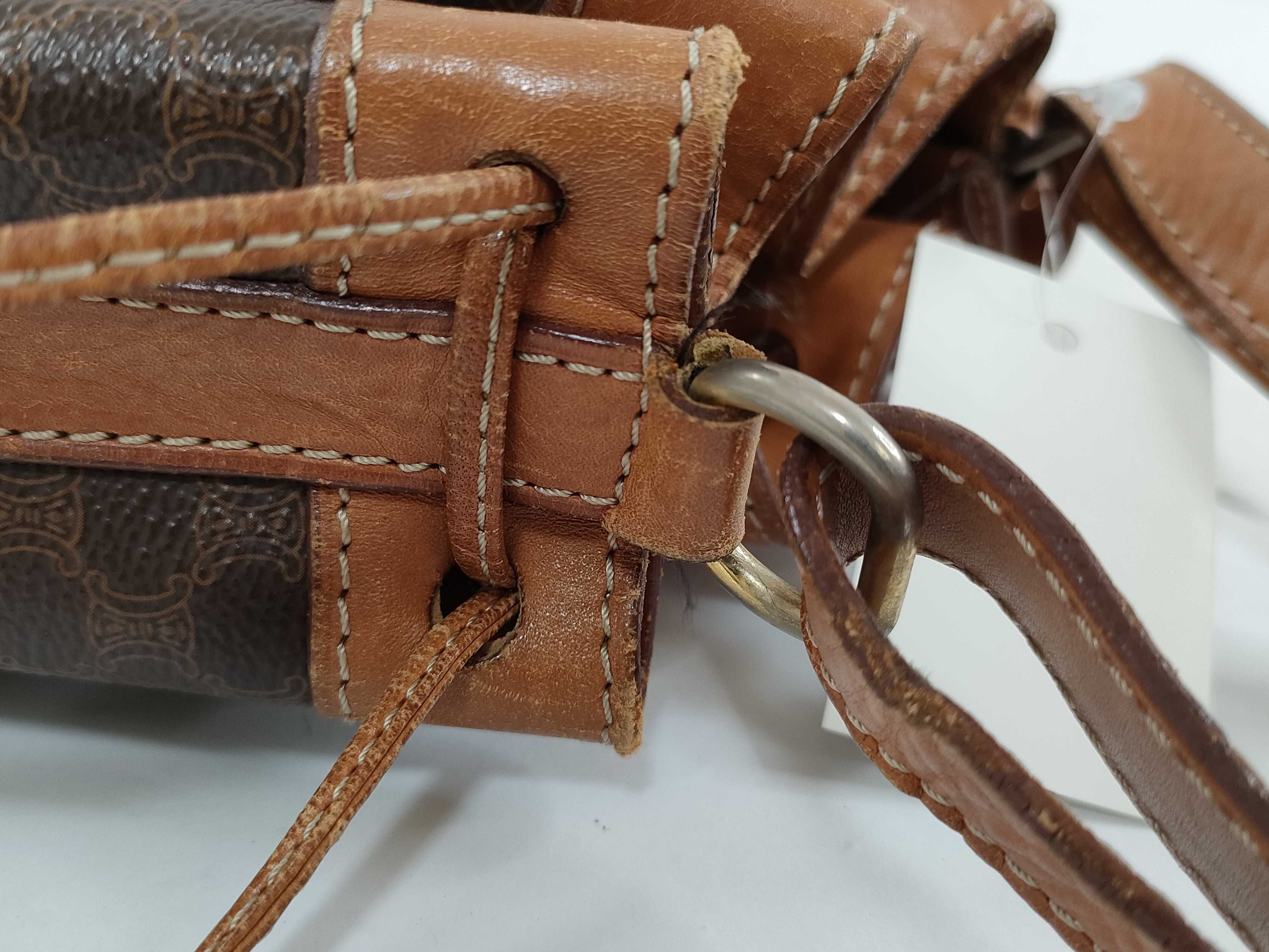 drawstring bucket shoulder bag — view 7