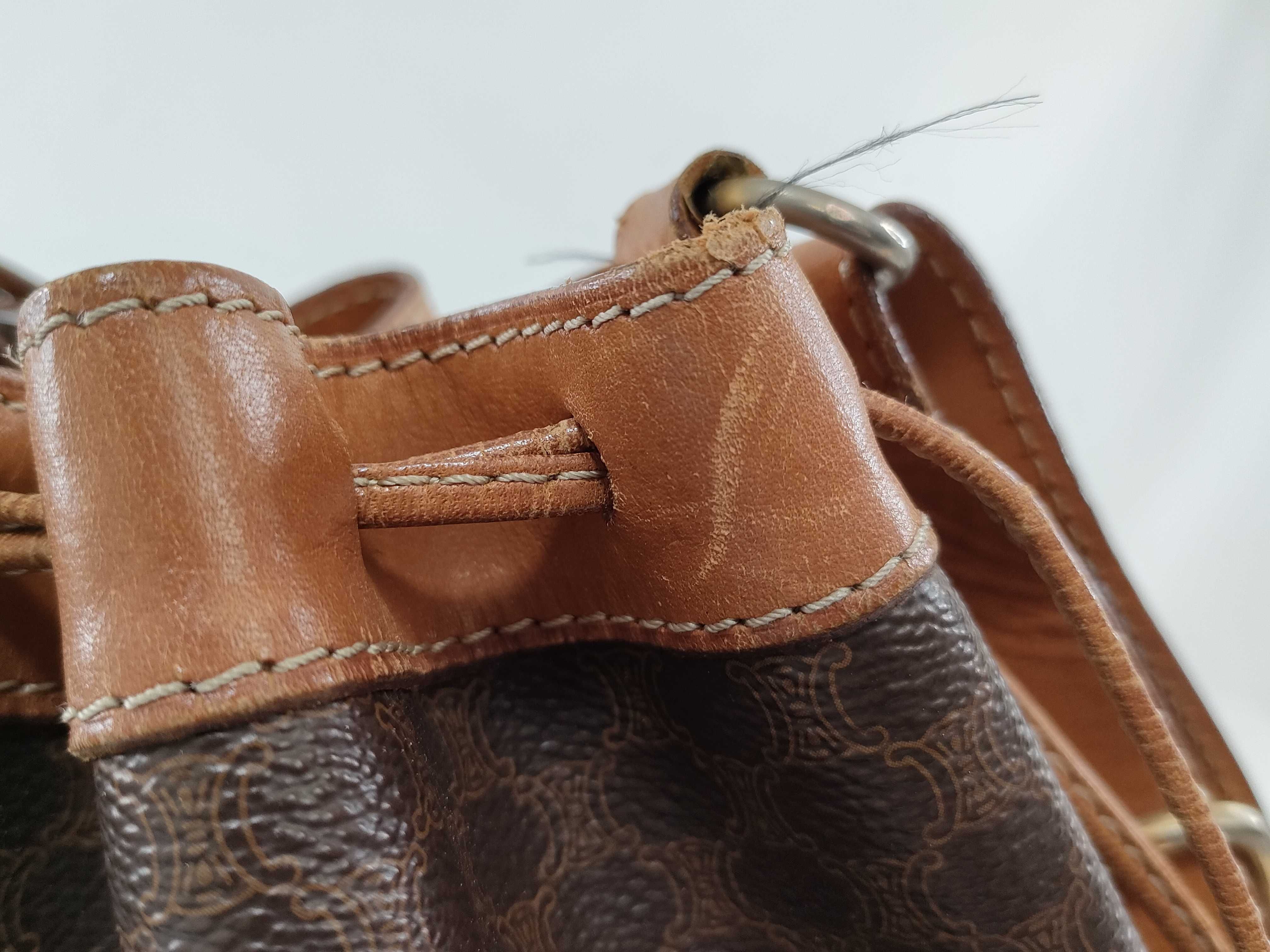 drawstring bucket shoulder bag — view 9