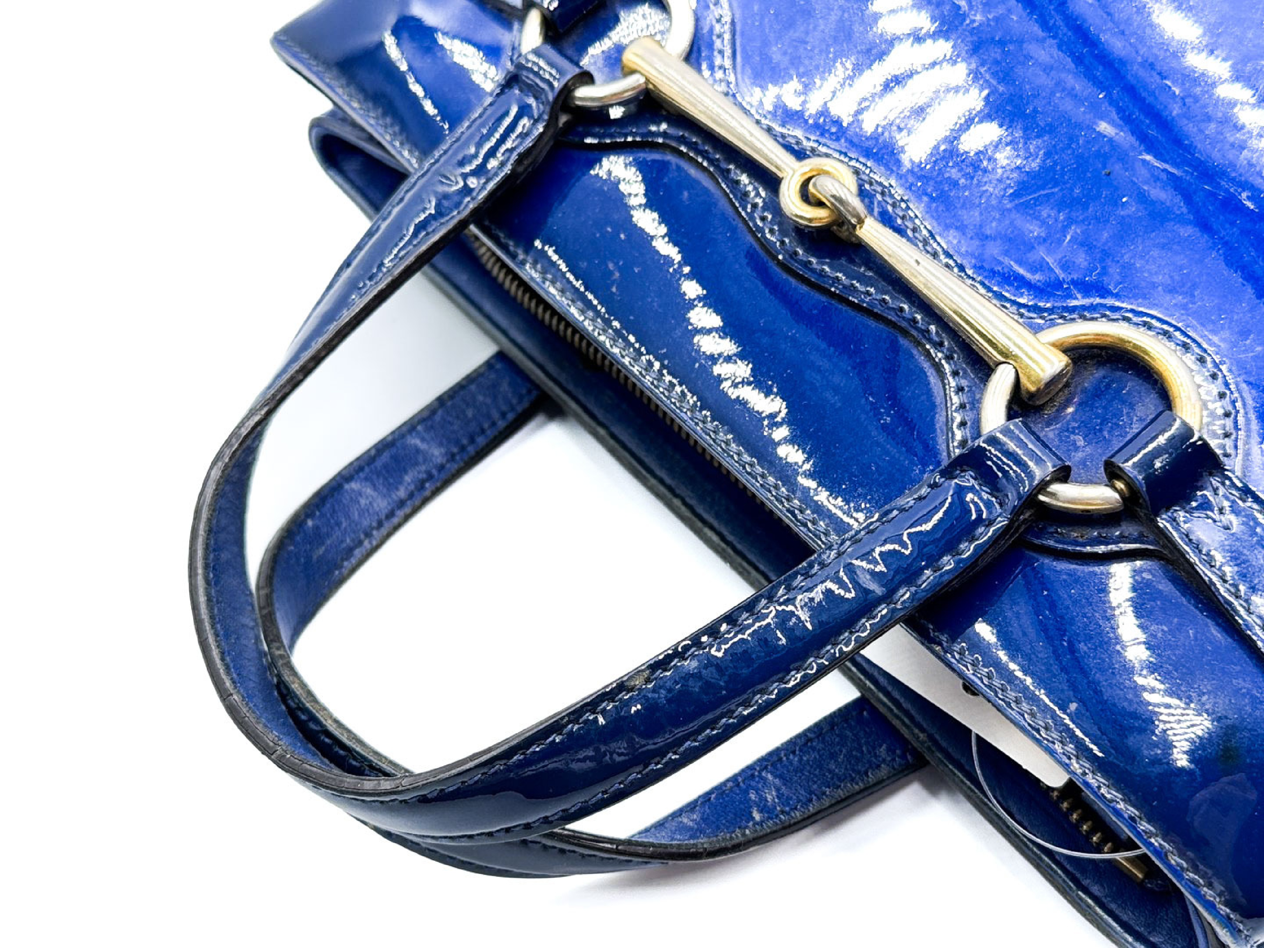Horsebit Gold Hardware Leather Handbag 371925 — view 3