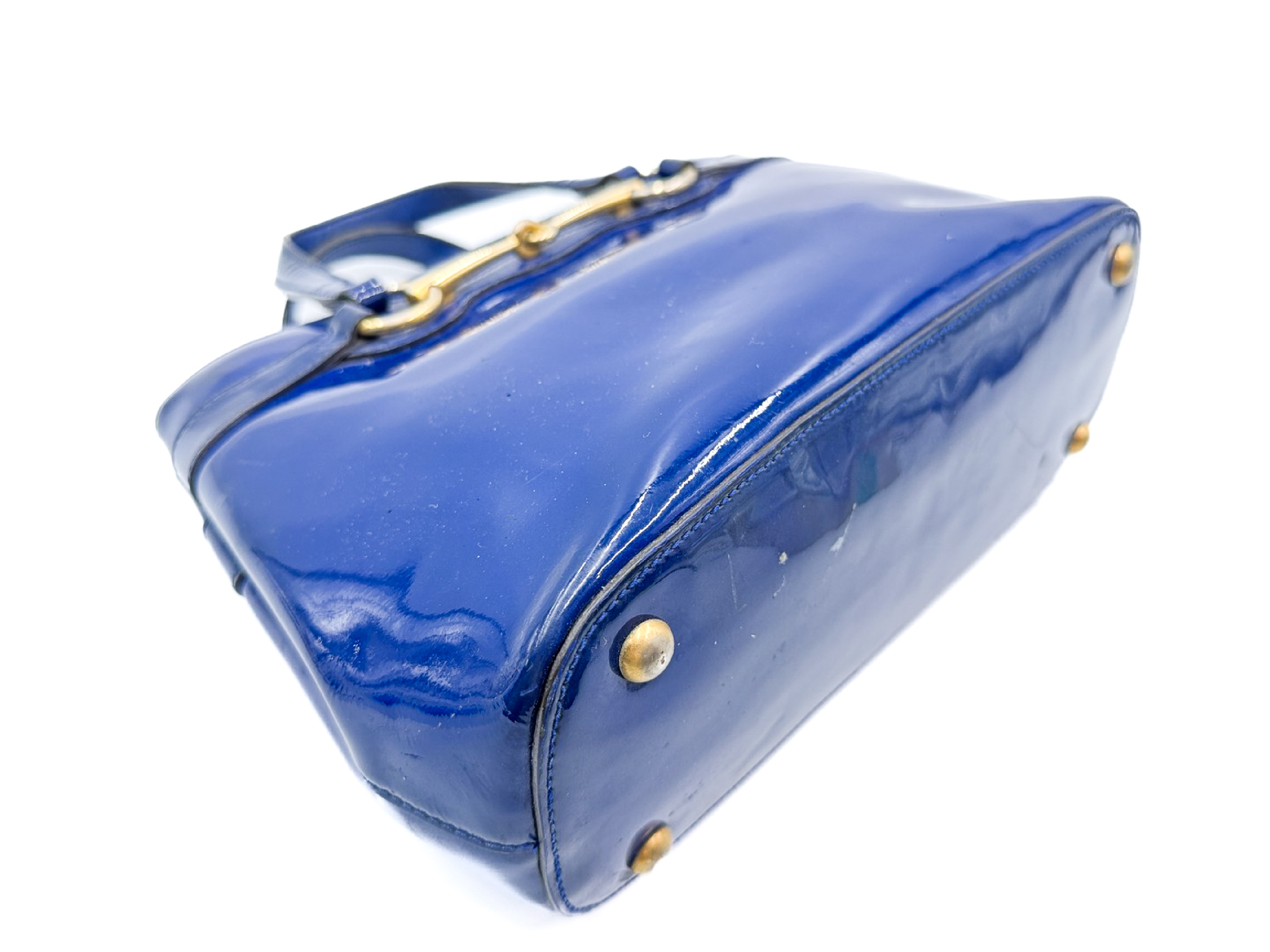 Horsebit Gold Hardware Leather Handbag 371925 — view 6