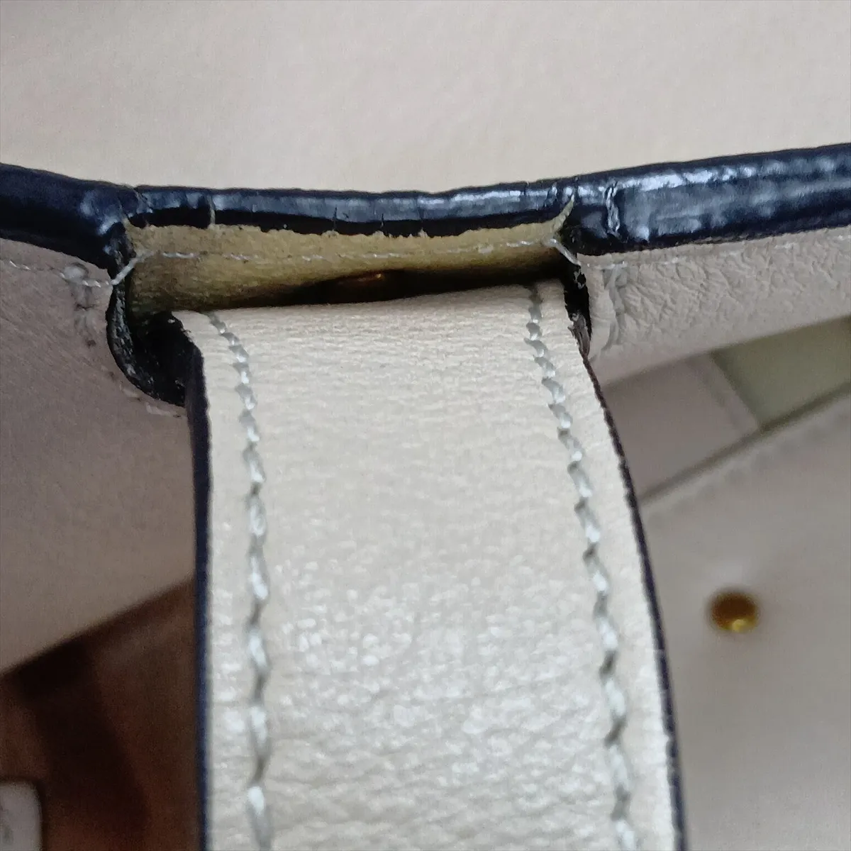 Milo Leather Tote Bag, Beige — view 14
