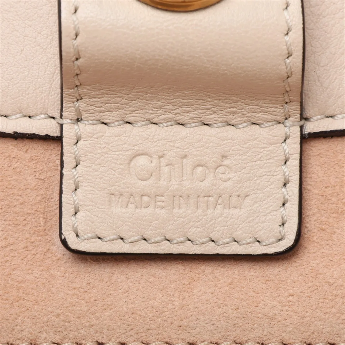 Milo Leather Tote Bag, Beige — view 9