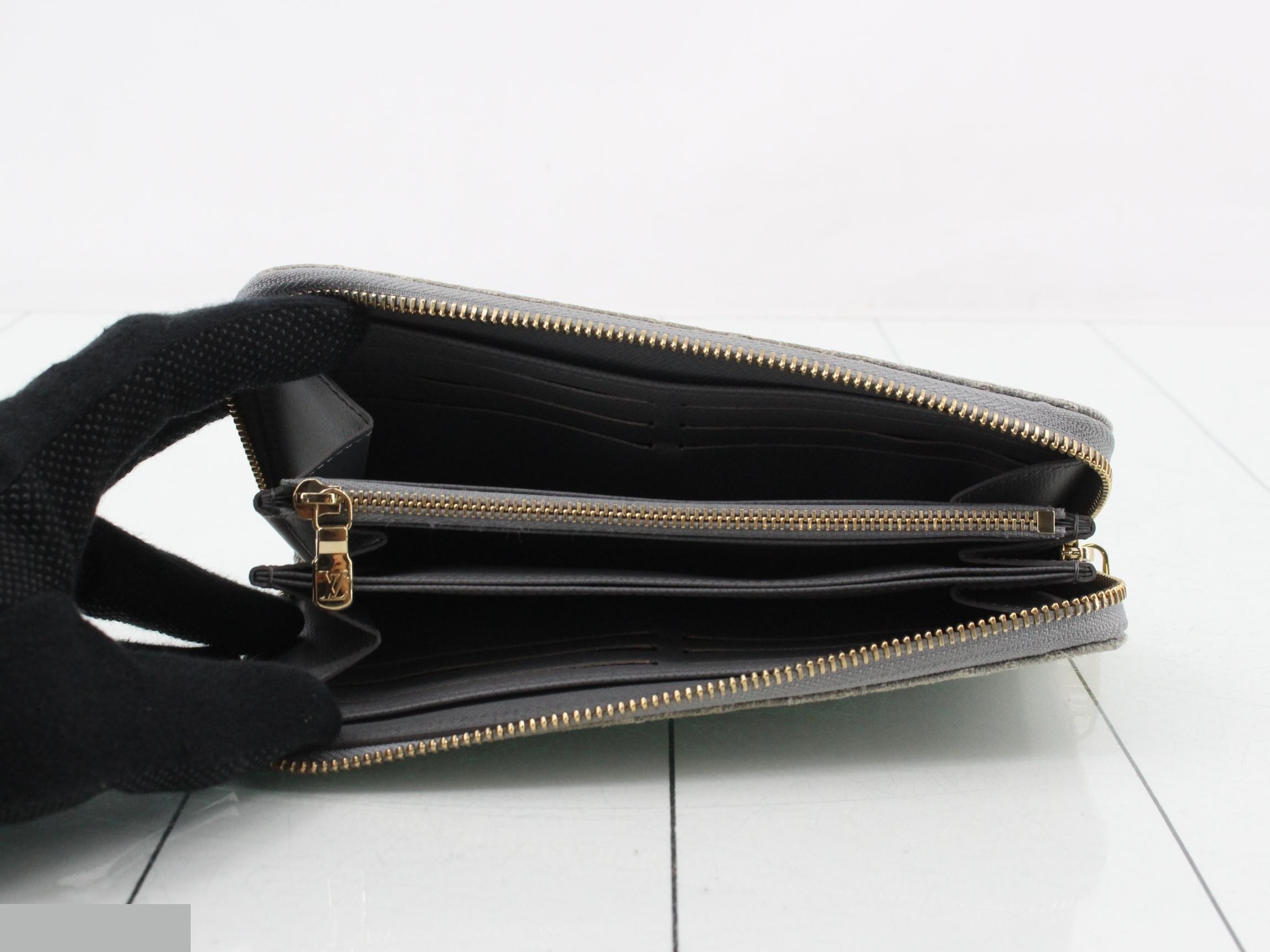 Zippy Wallet Monogram Denim Wallet Long Wallet — view 4