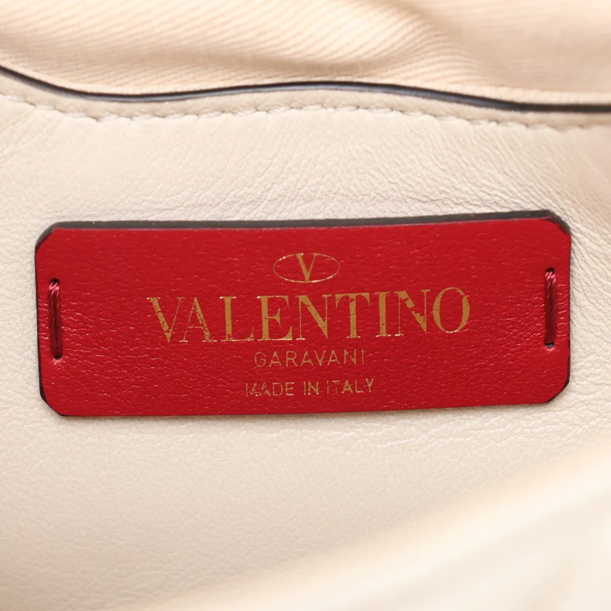 Candy Stud Leather 2-Way Handbag, White — view 10