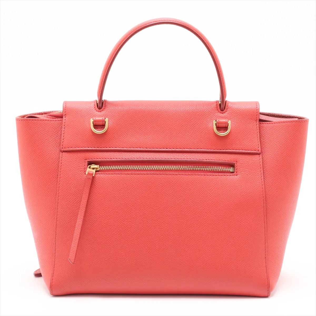 belt bag micro leather 2WAY handbag red — view 2