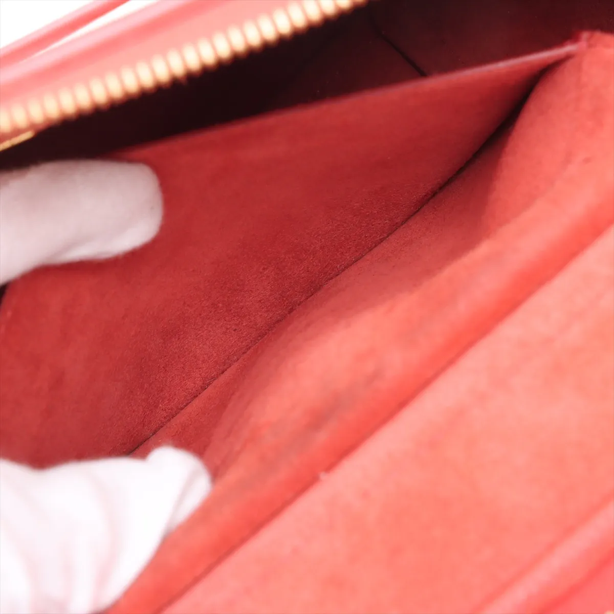 belt bag micro leather 2WAY handbag red — view 9