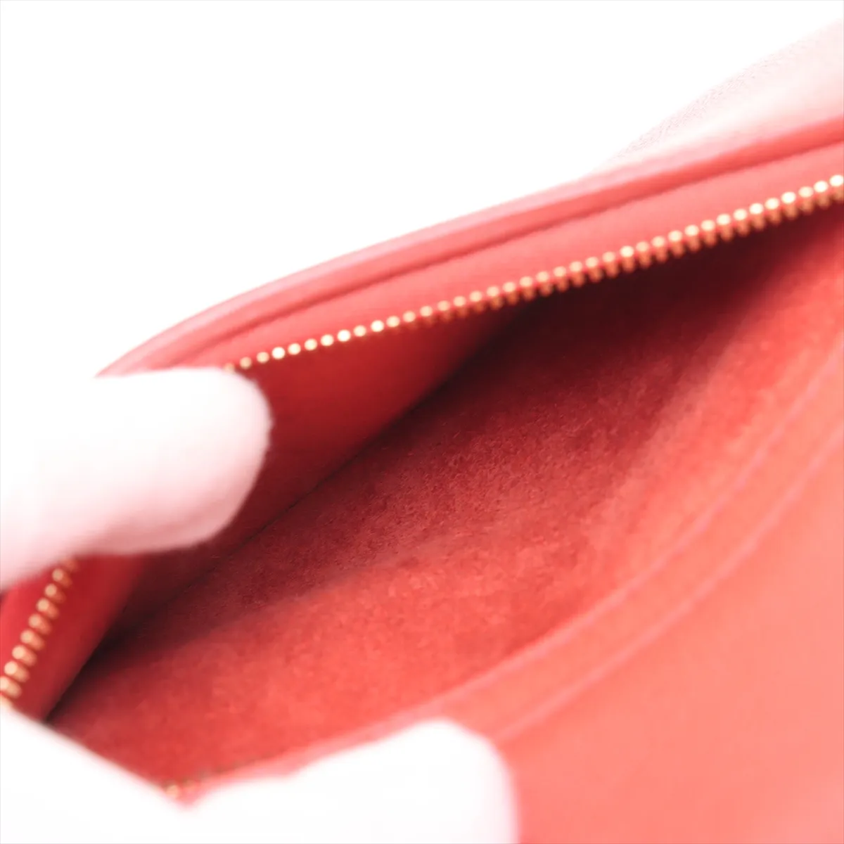 belt bag micro leather 2WAY handbag red — view 10