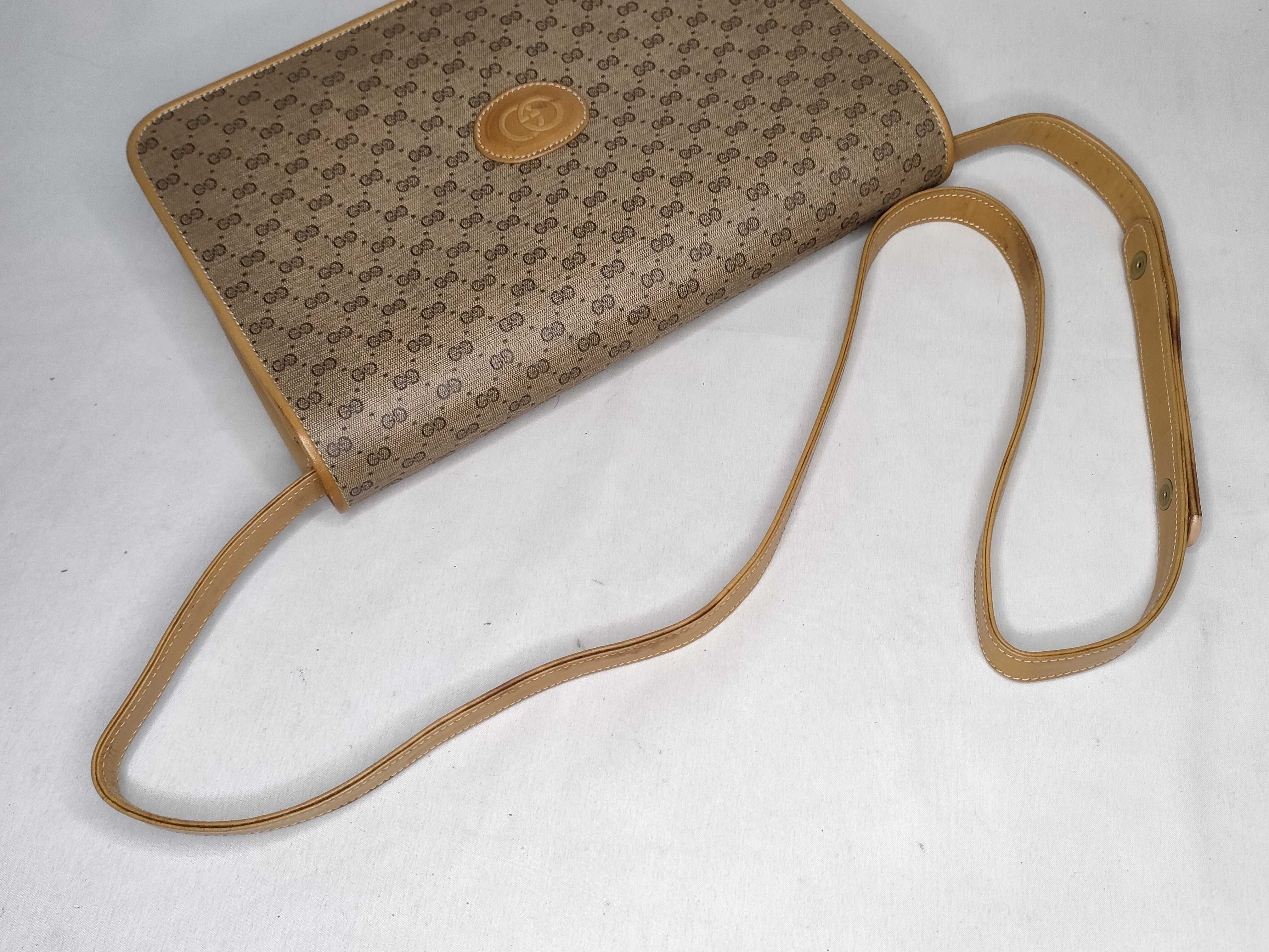 GG Micro GG Shoulder Bag, PVC Leather, Brown Shoulder Bag — view 3