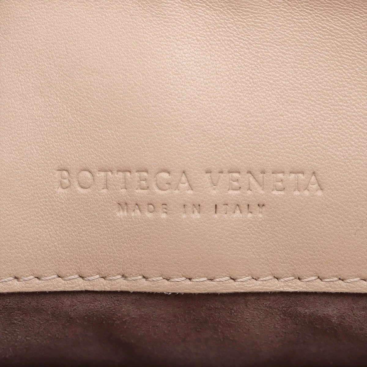 Intrecciato Olympia Leather Chain Shoulder Bag Beige — view 10