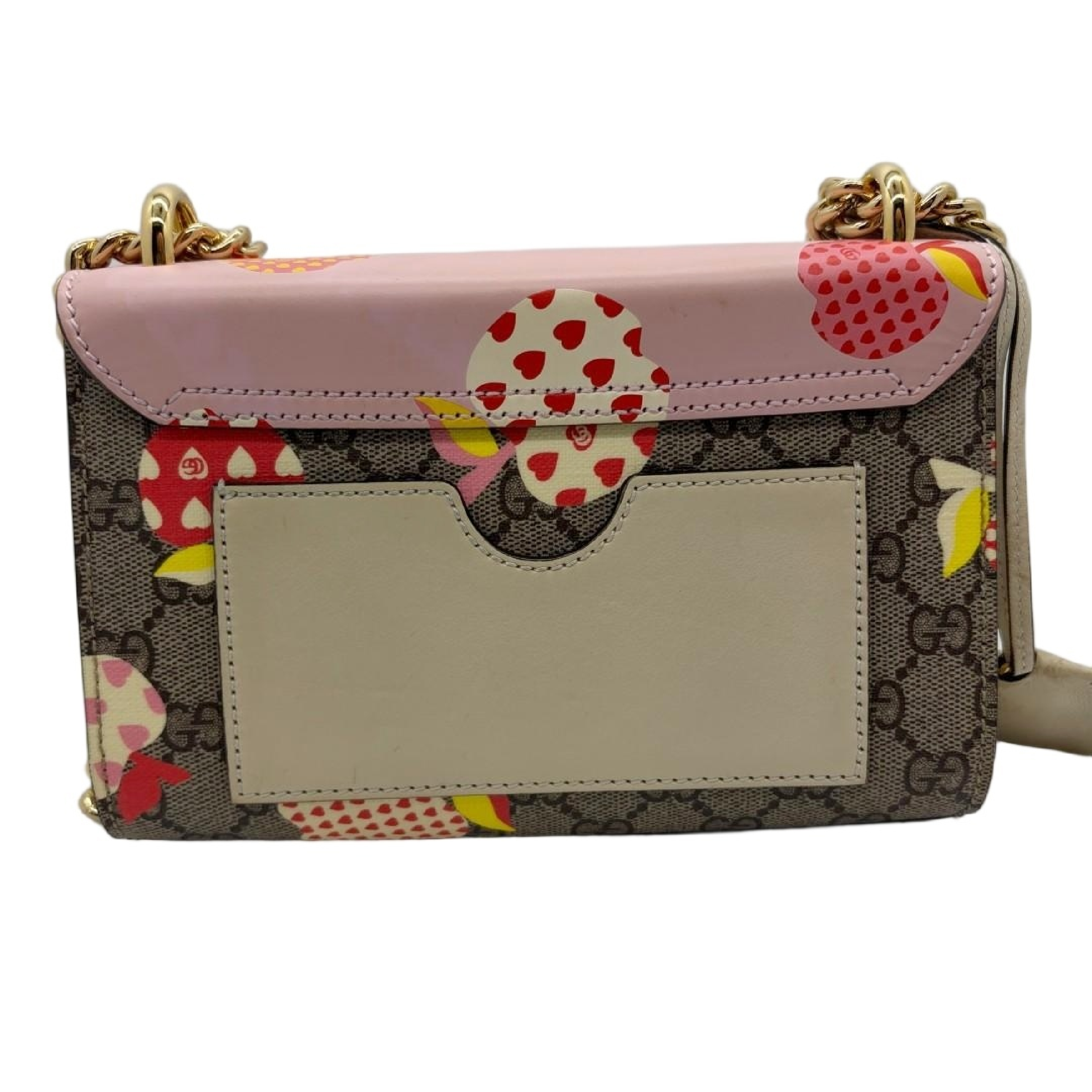 GG Supreme Strawberry Padlock Chain Shoulder Bag — view 2