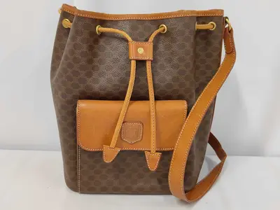 Old Vintage Drawstring Shoulder Bag
