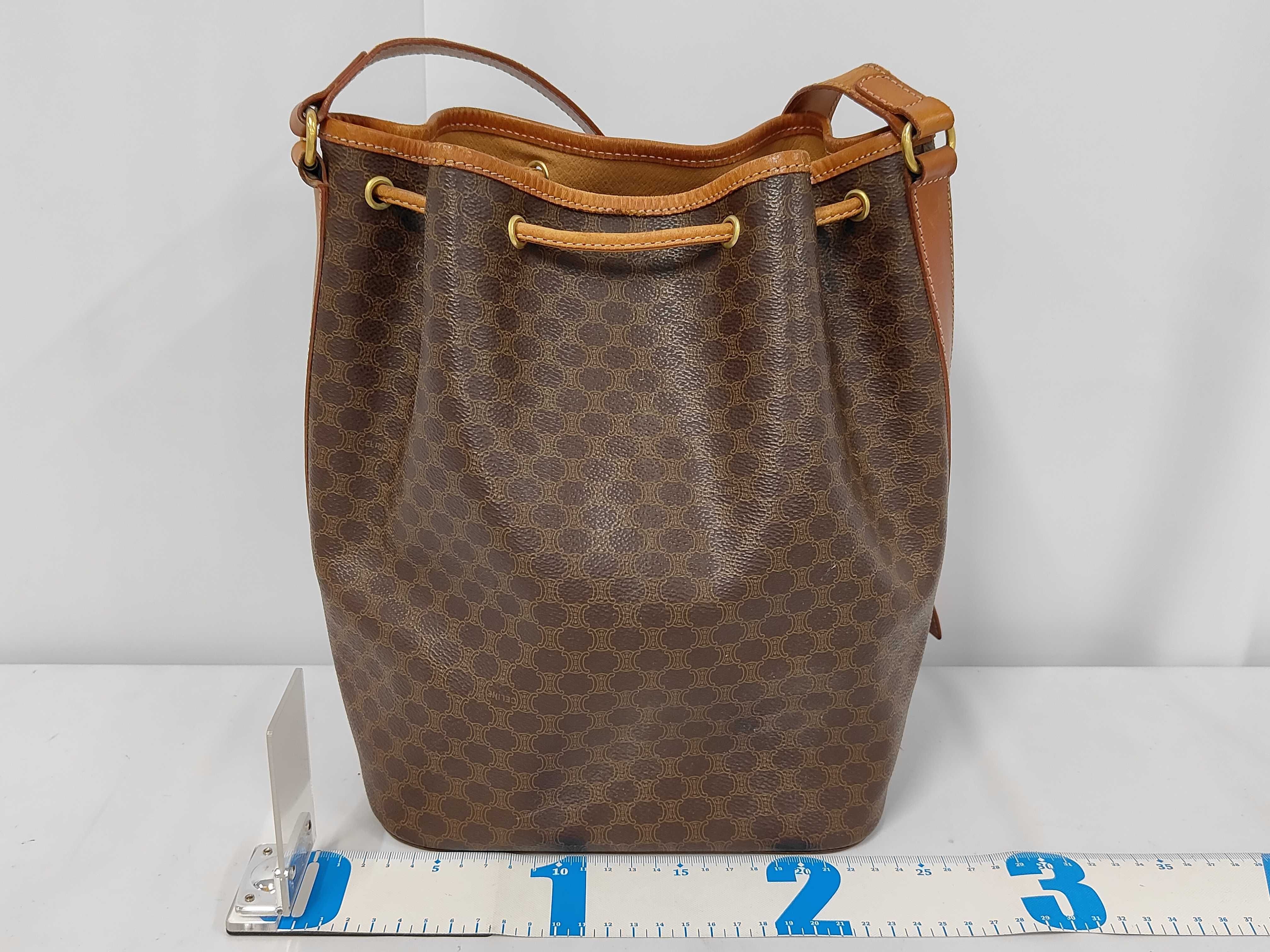Old Vintage Drawstring Shoulder Bag — view 2