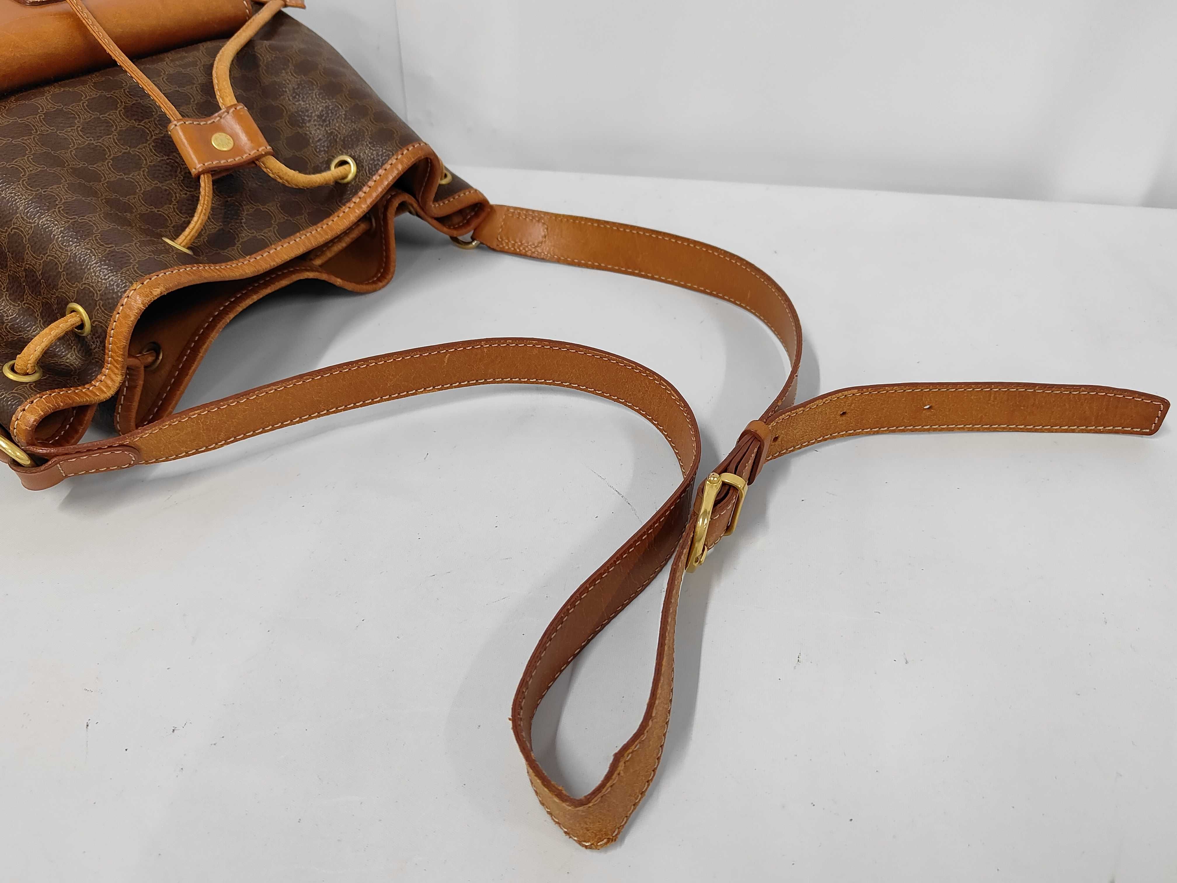 Old Vintage Drawstring Shoulder Bag — view 3