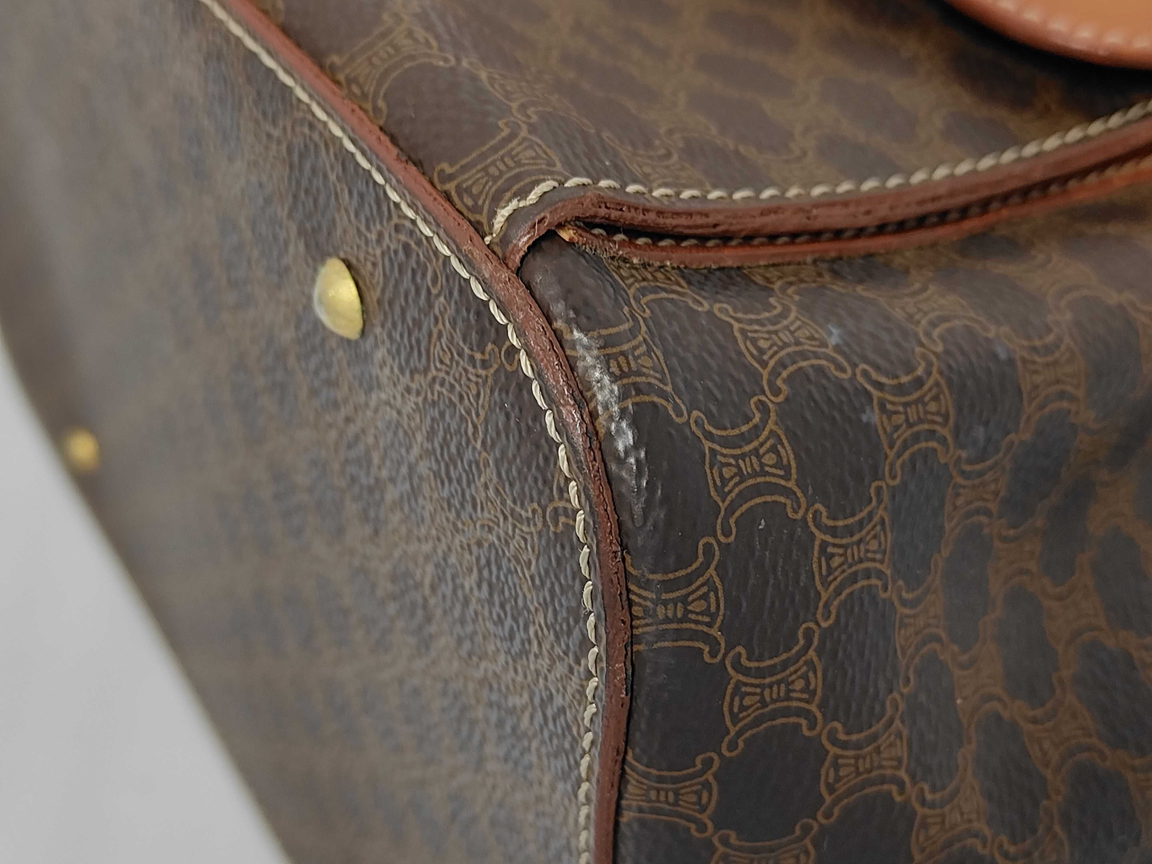 Old Vintage Drawstring Shoulder Bag — view 6