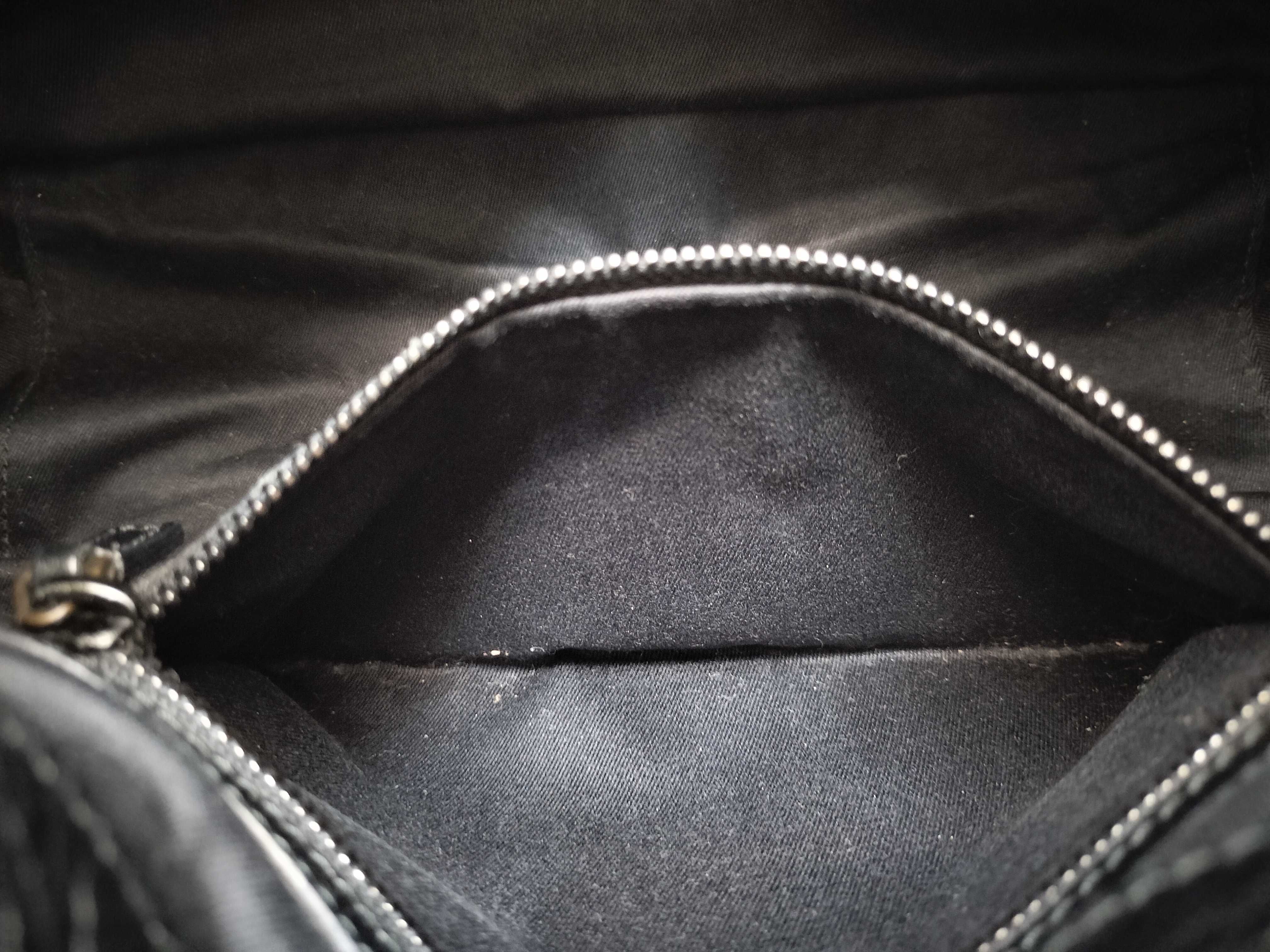 GG Canvas Gucci GG Canvas Horsewood Wood Handle 106495 Black One Shoulder Handbag — view 13
