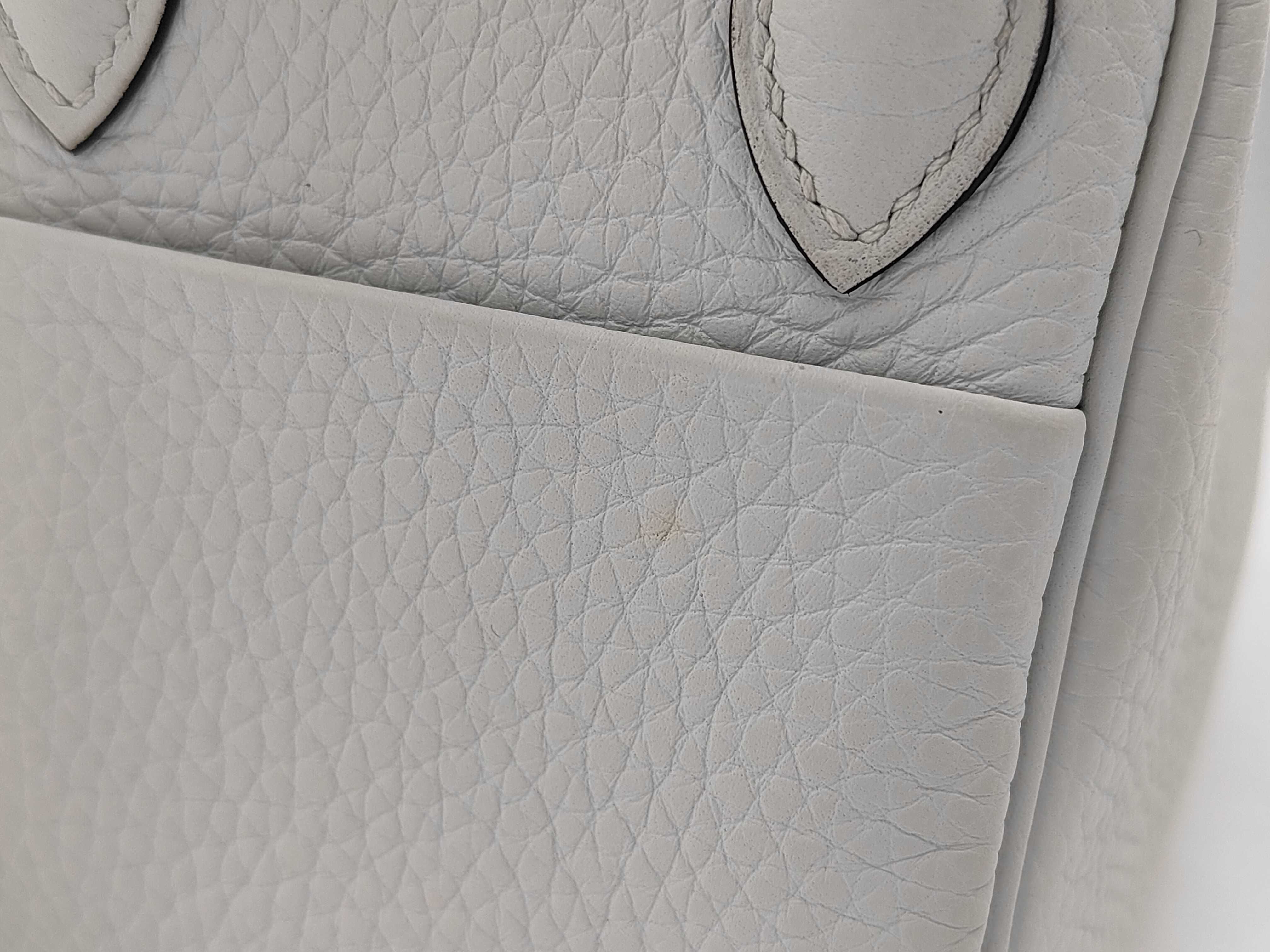 Lindy Mini Shoulder Bag in Taurillon Clemence Leather, Gris Perle, with Dust Bag — view 11