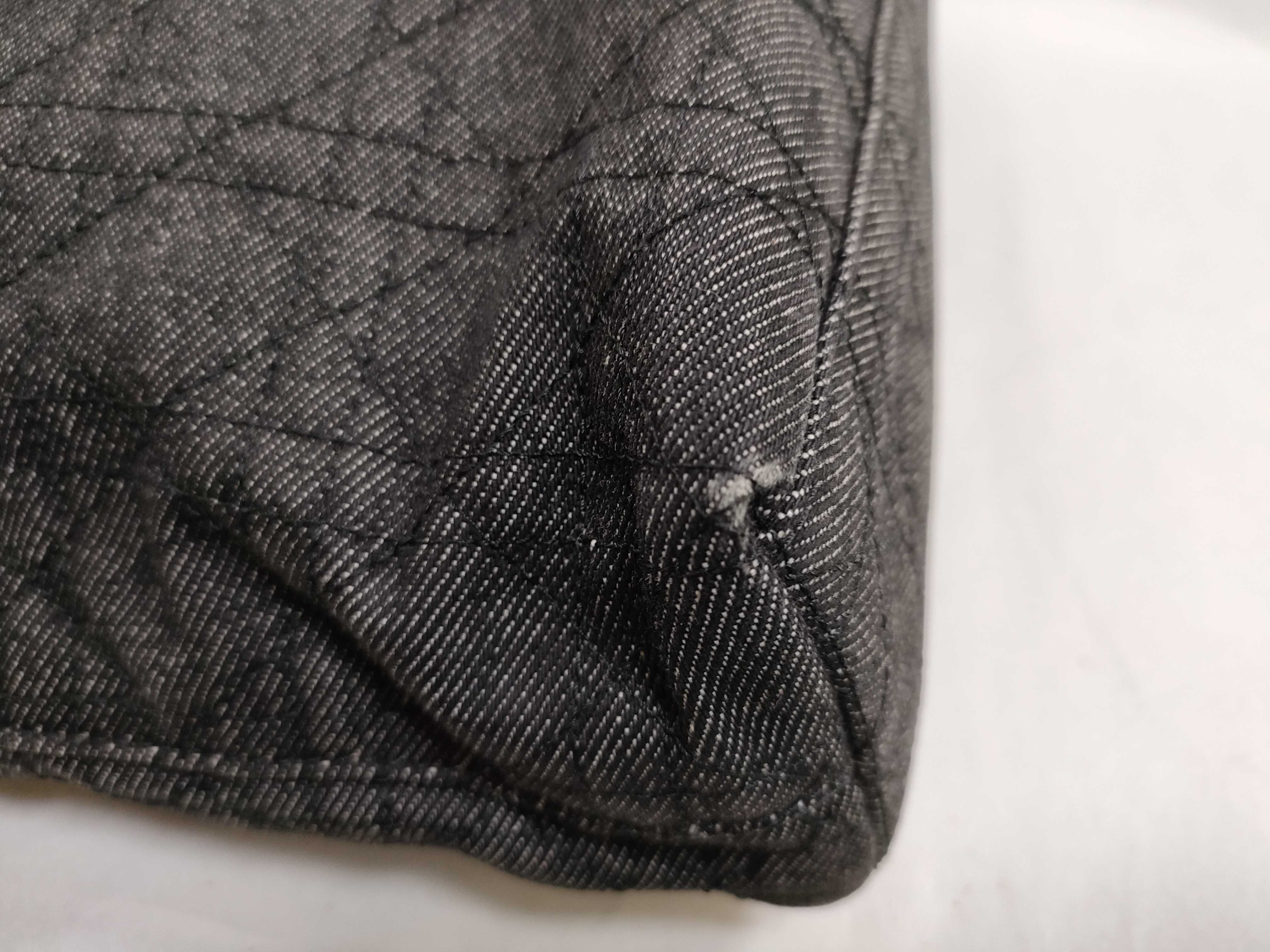Denim Tote Bag Cannage Tote Bag — view 6