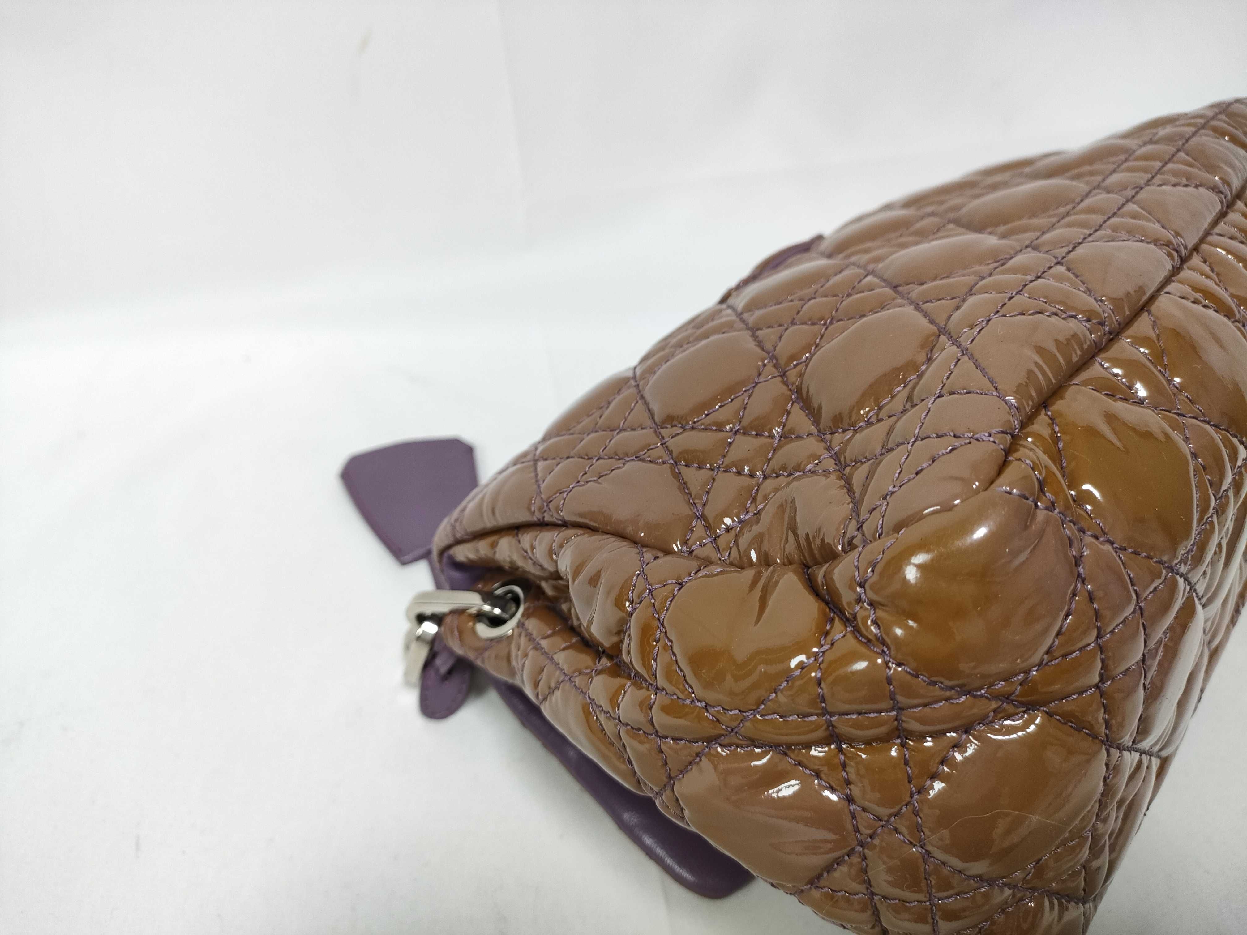 Cannage New Rock Patent Chain Shoulder Bag — view 5