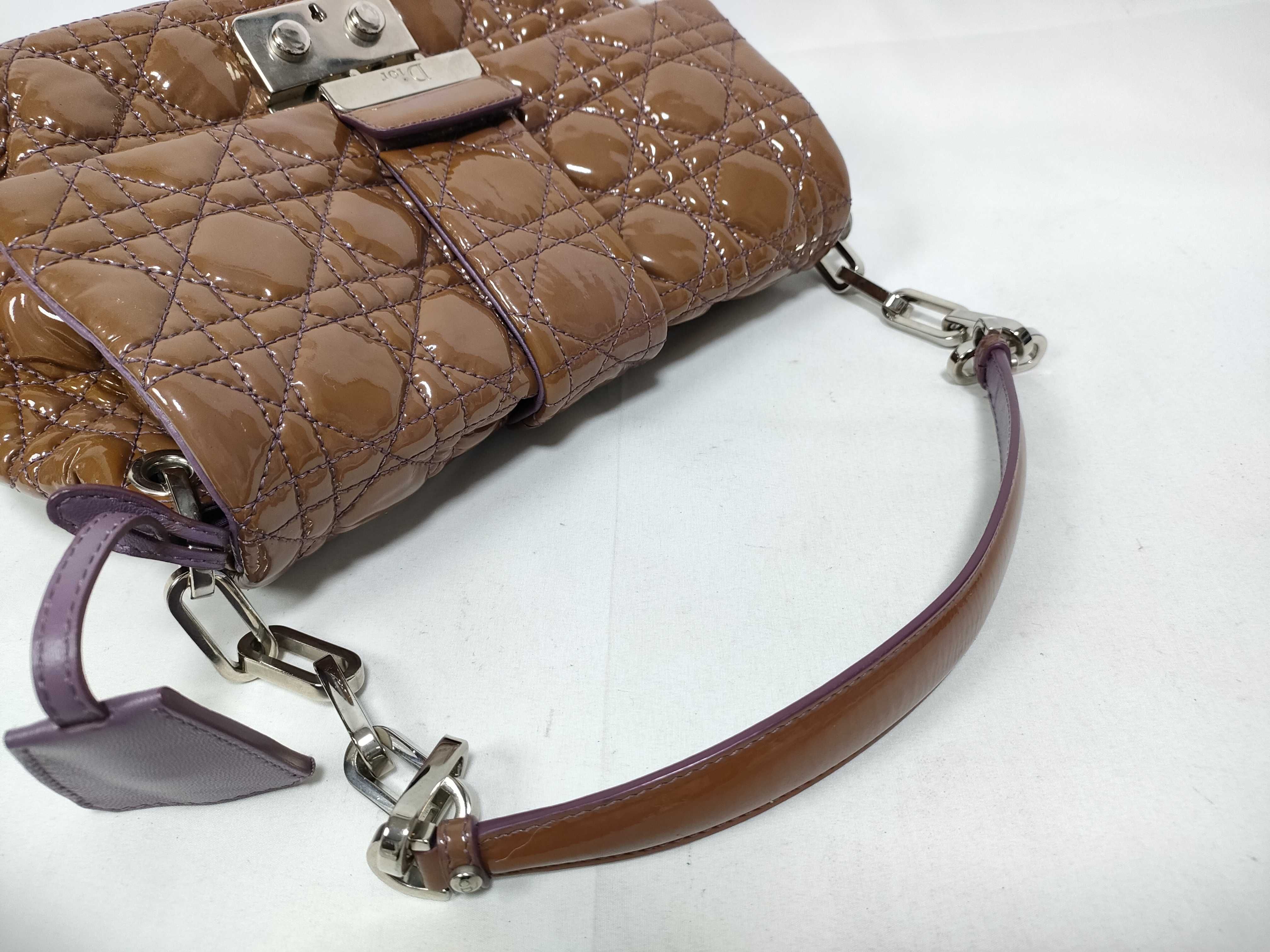 Cannage New Rock Patent Chain Shoulder Bag — view 7