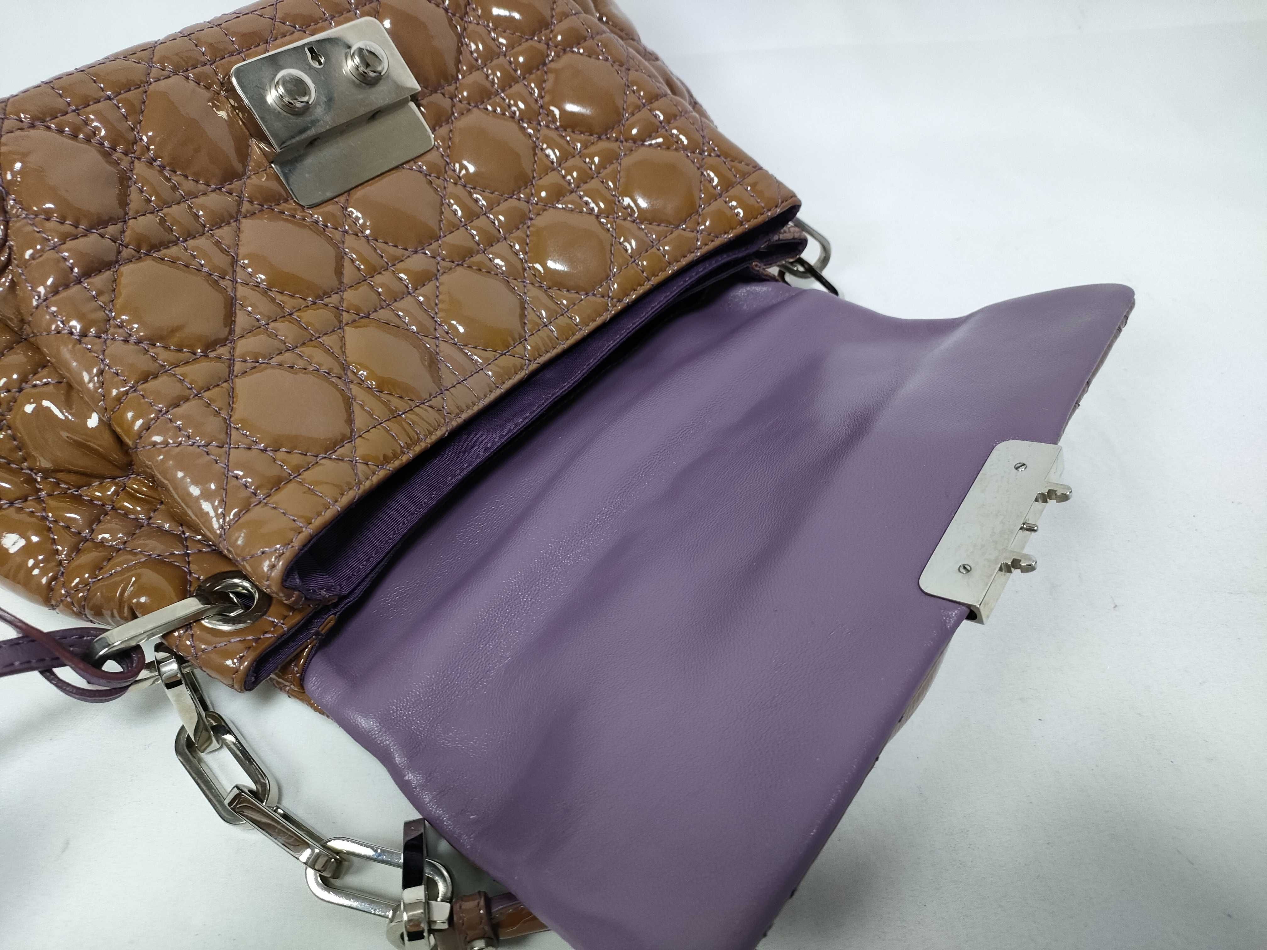 Cannage New Rock Patent Chain Shoulder Bag — view 9