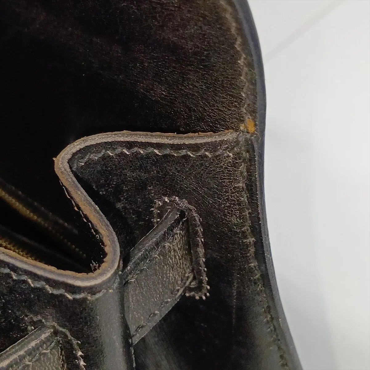 [Individually packaged] Hermes Kelly 28 Sellier Box Calf Black Gold Hardware A: 1971 — view 15