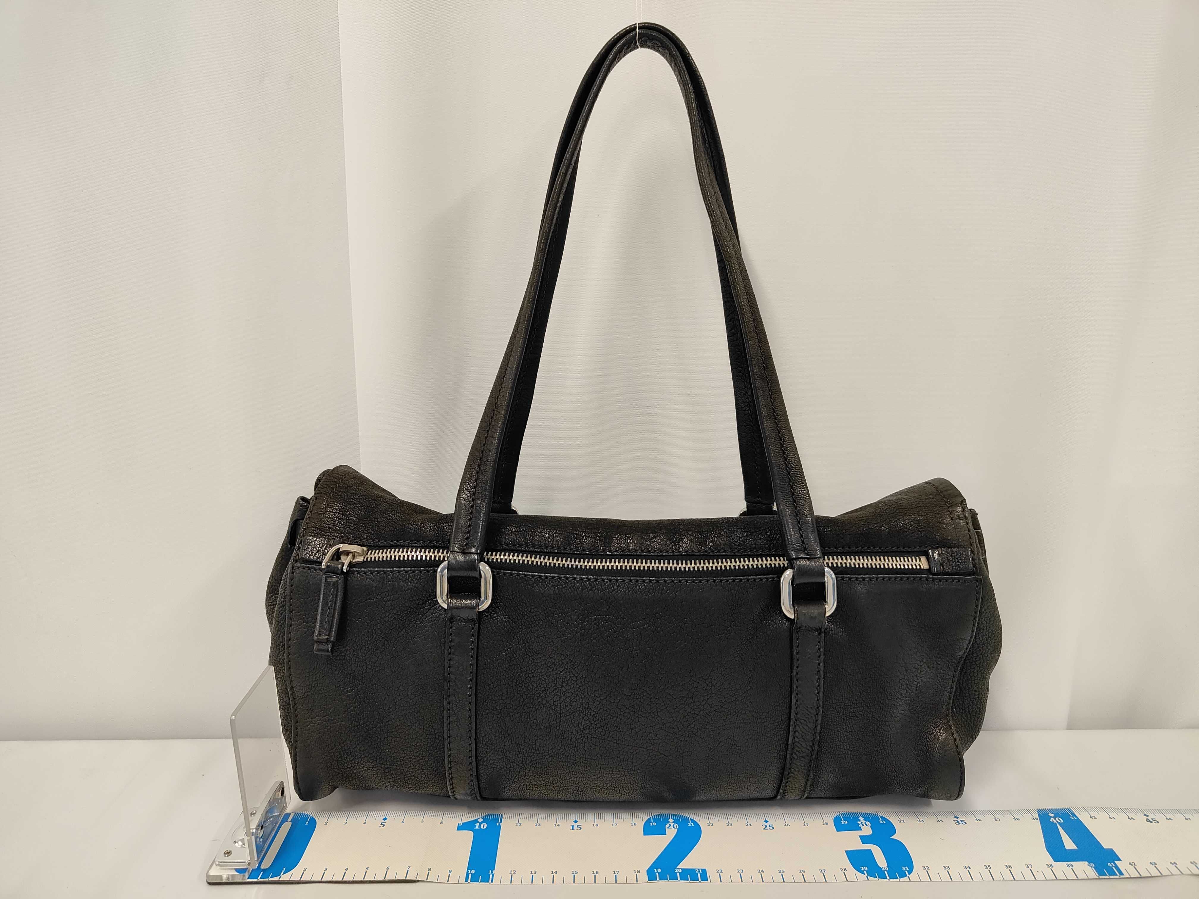 Leather Triangle Plate Shoulder Bag — view 2