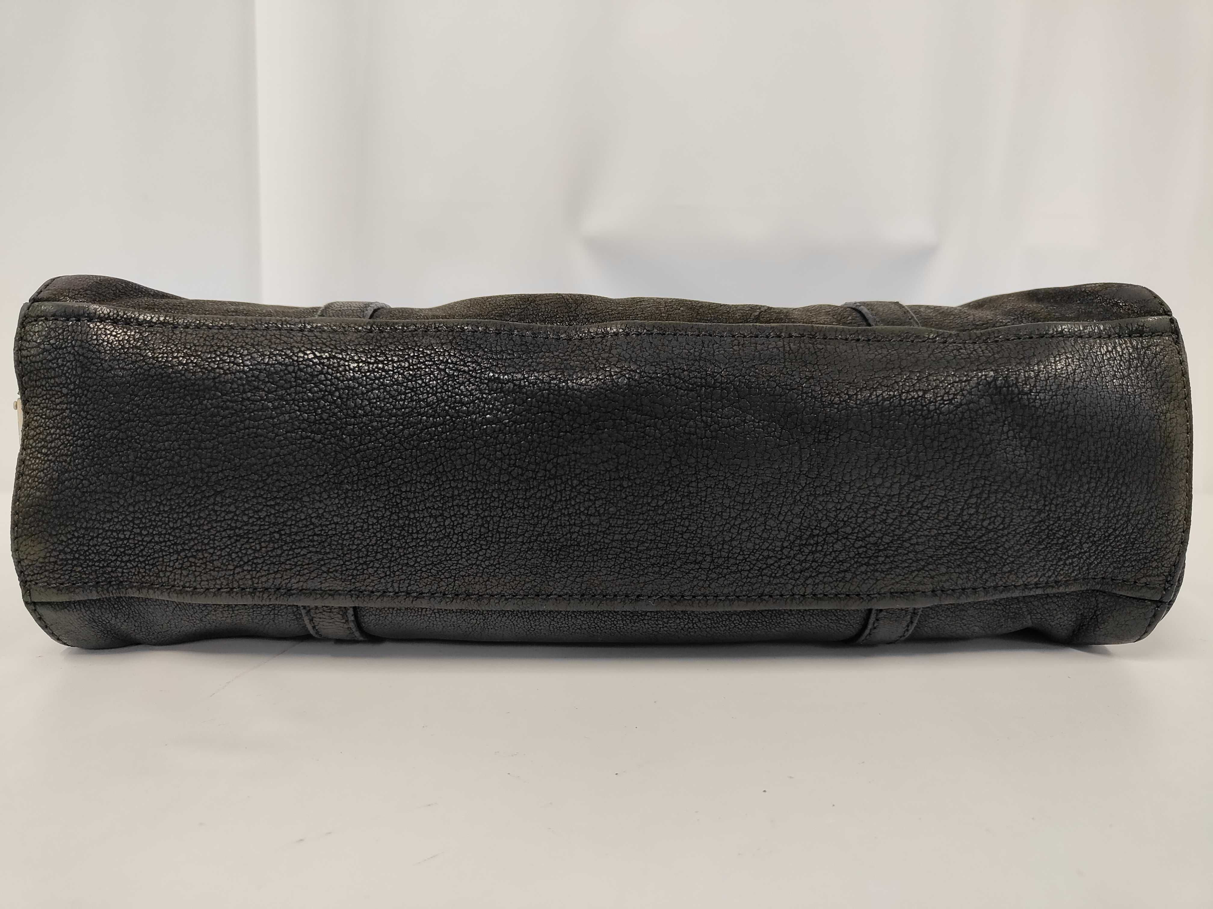 Leather Triangle Plate Shoulder Bag — view 7