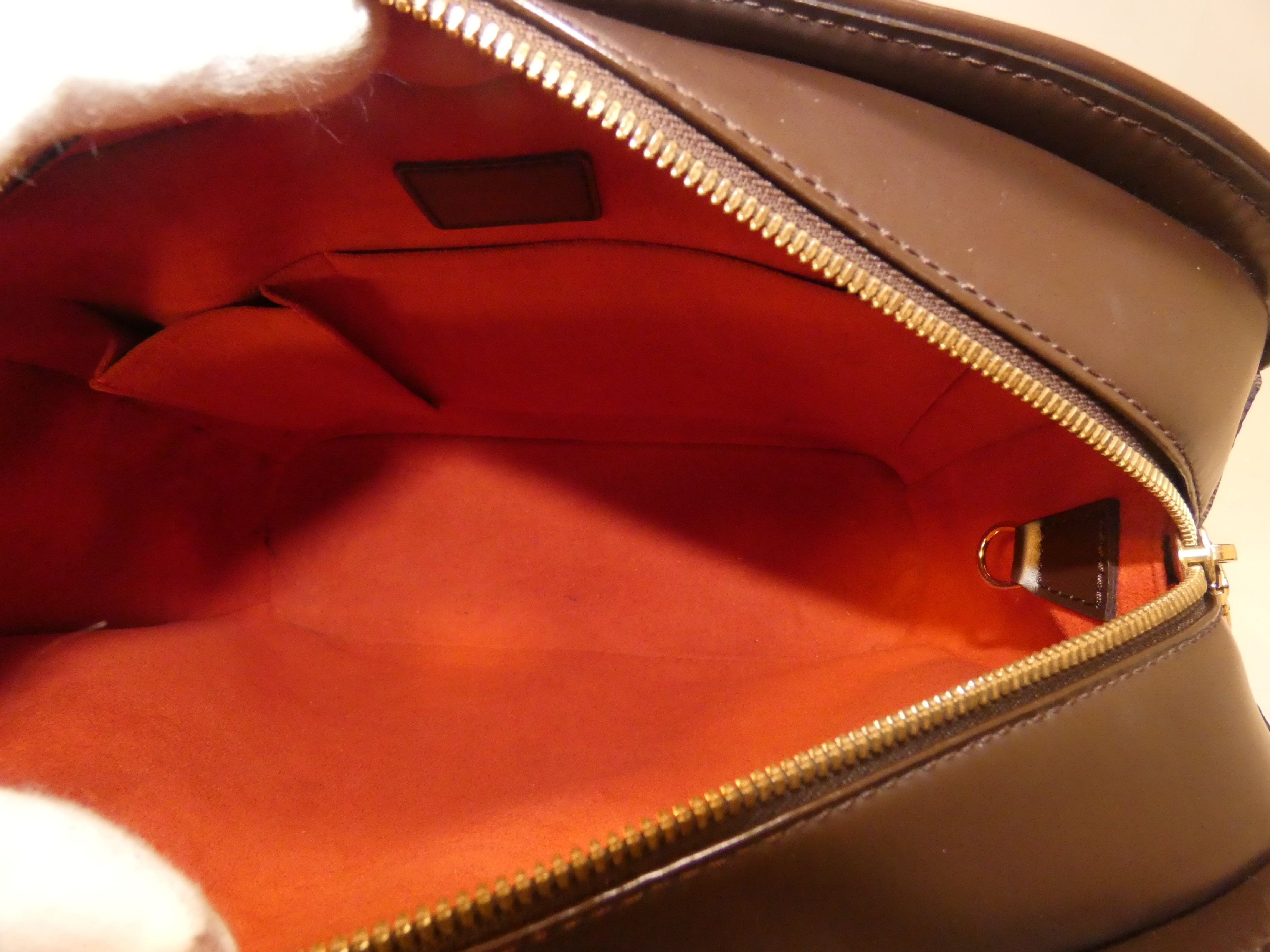 Saria Horizontal Damier Boston Handbag — view 9