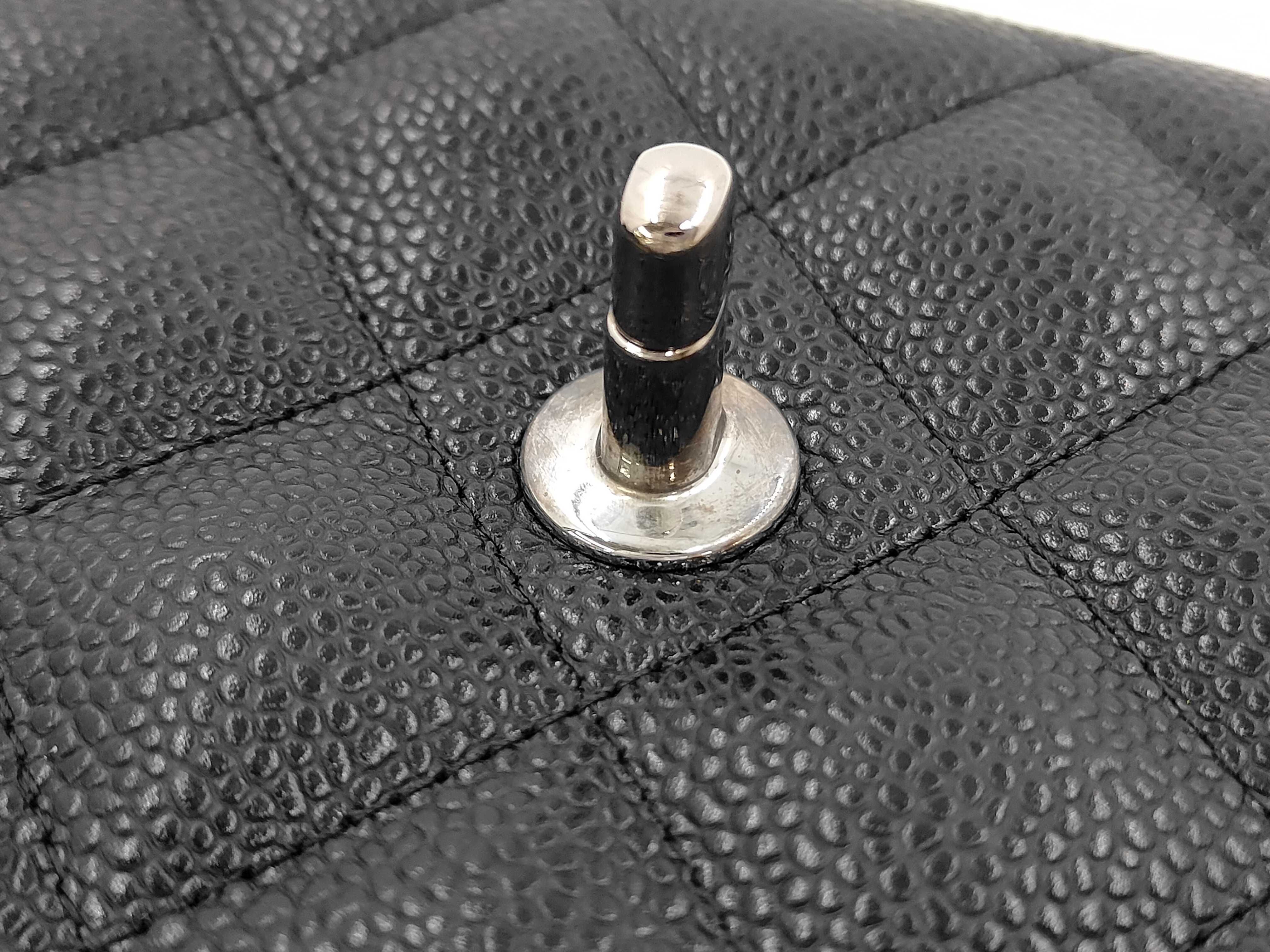 Classic Double Flap Caviar Shoulder Bag — view 12