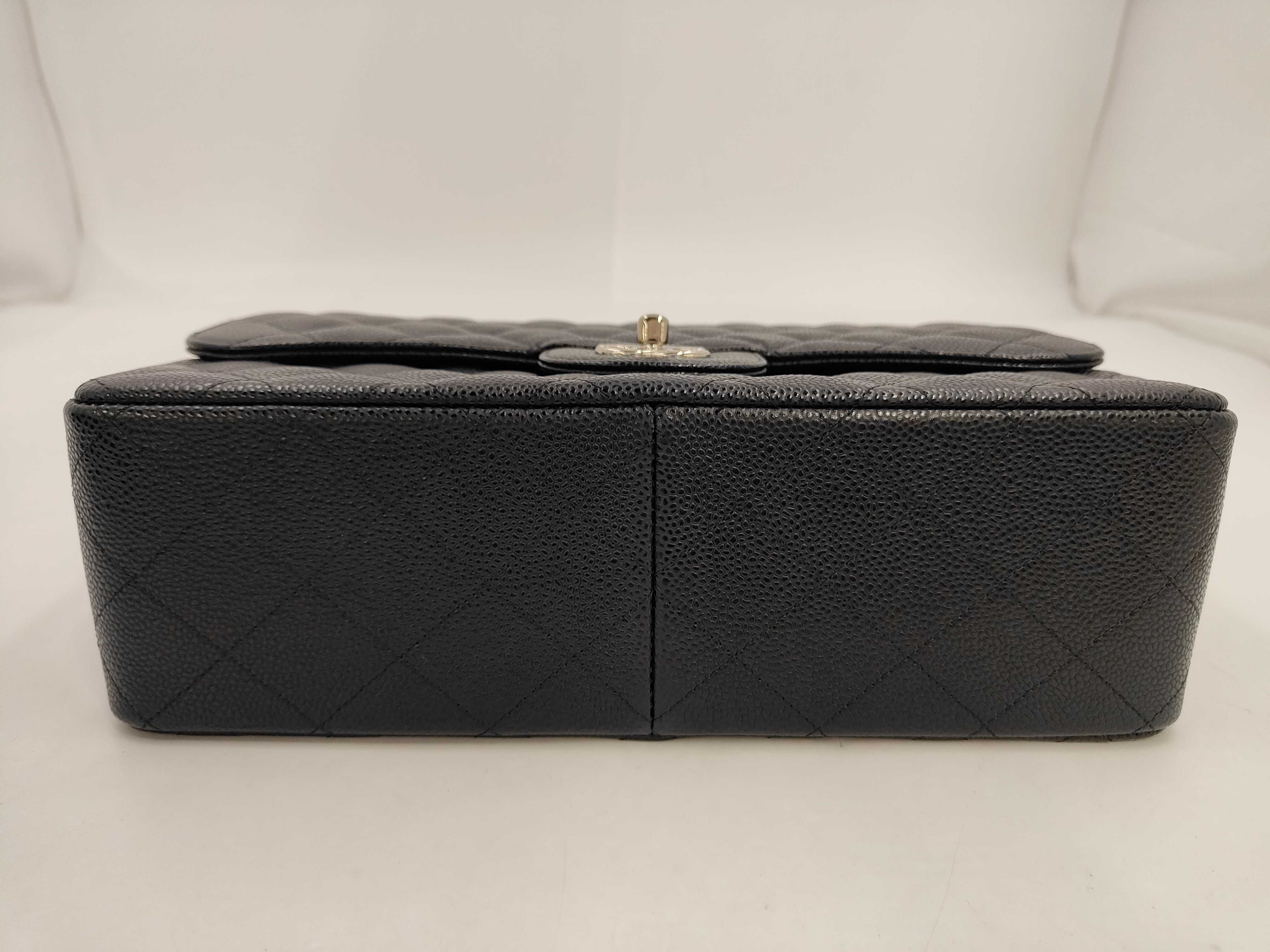 Classic Double Flap Caviar Shoulder Bag — view 3