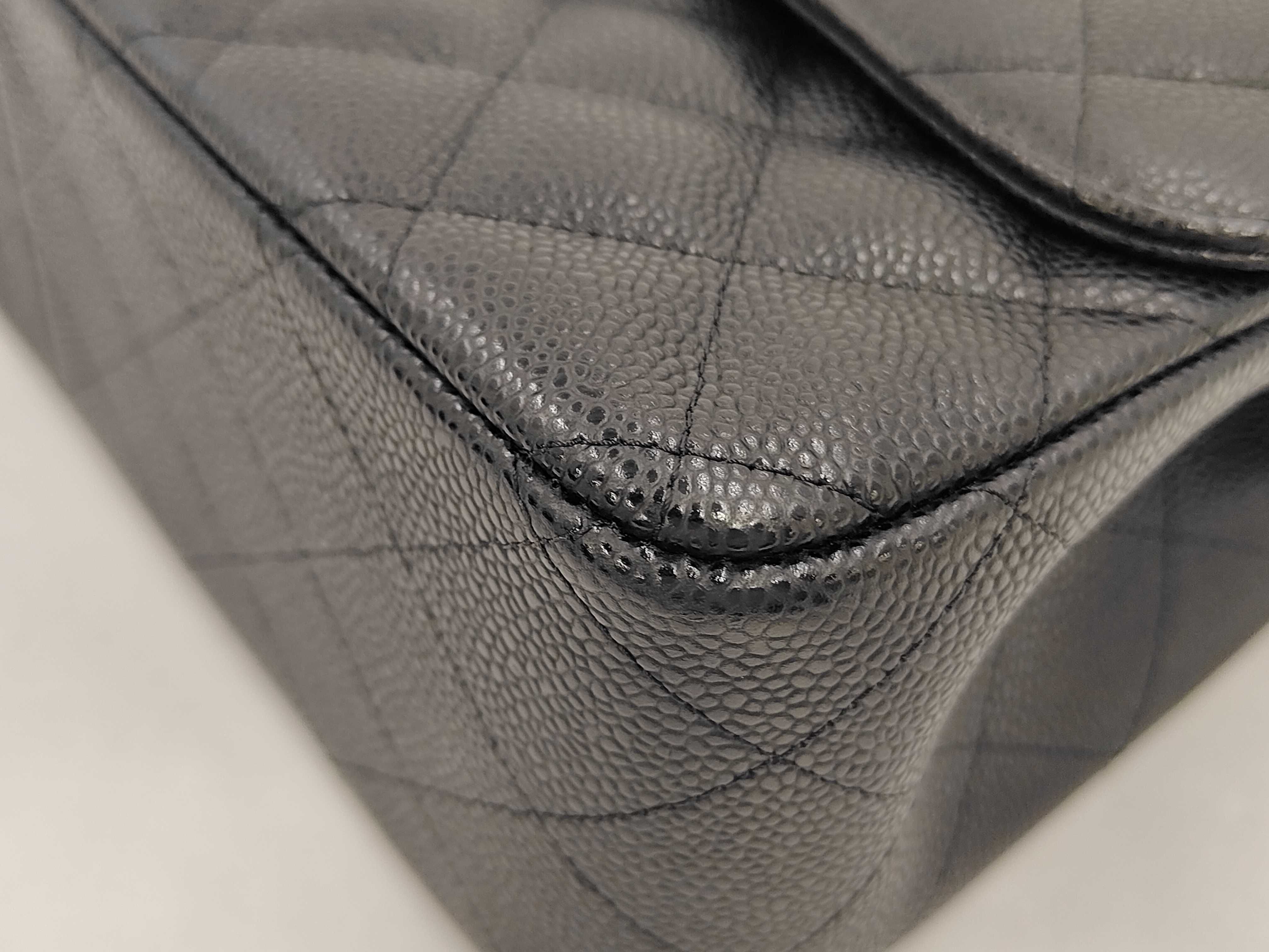 Classic Double Flap Caviar Shoulder Bag — view 4