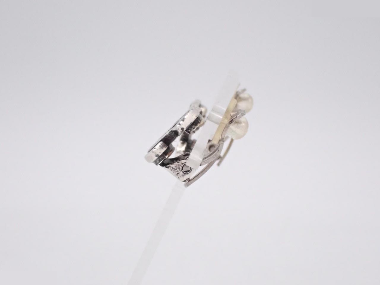 Earrings with Coco Mark design, silver. — view 3