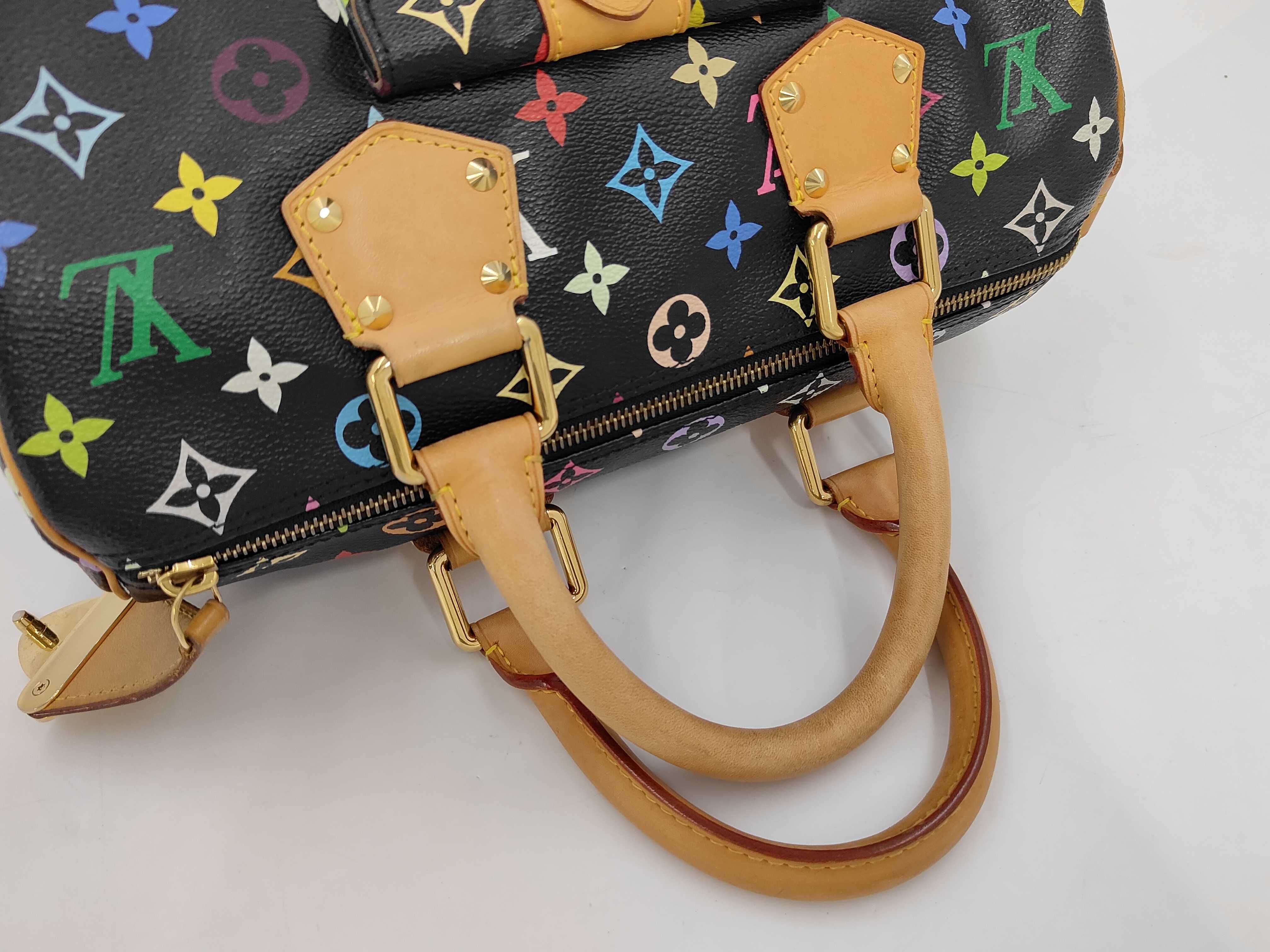 Speedy 30 Monogram Multicolor Boston Bag Handbag — view 3