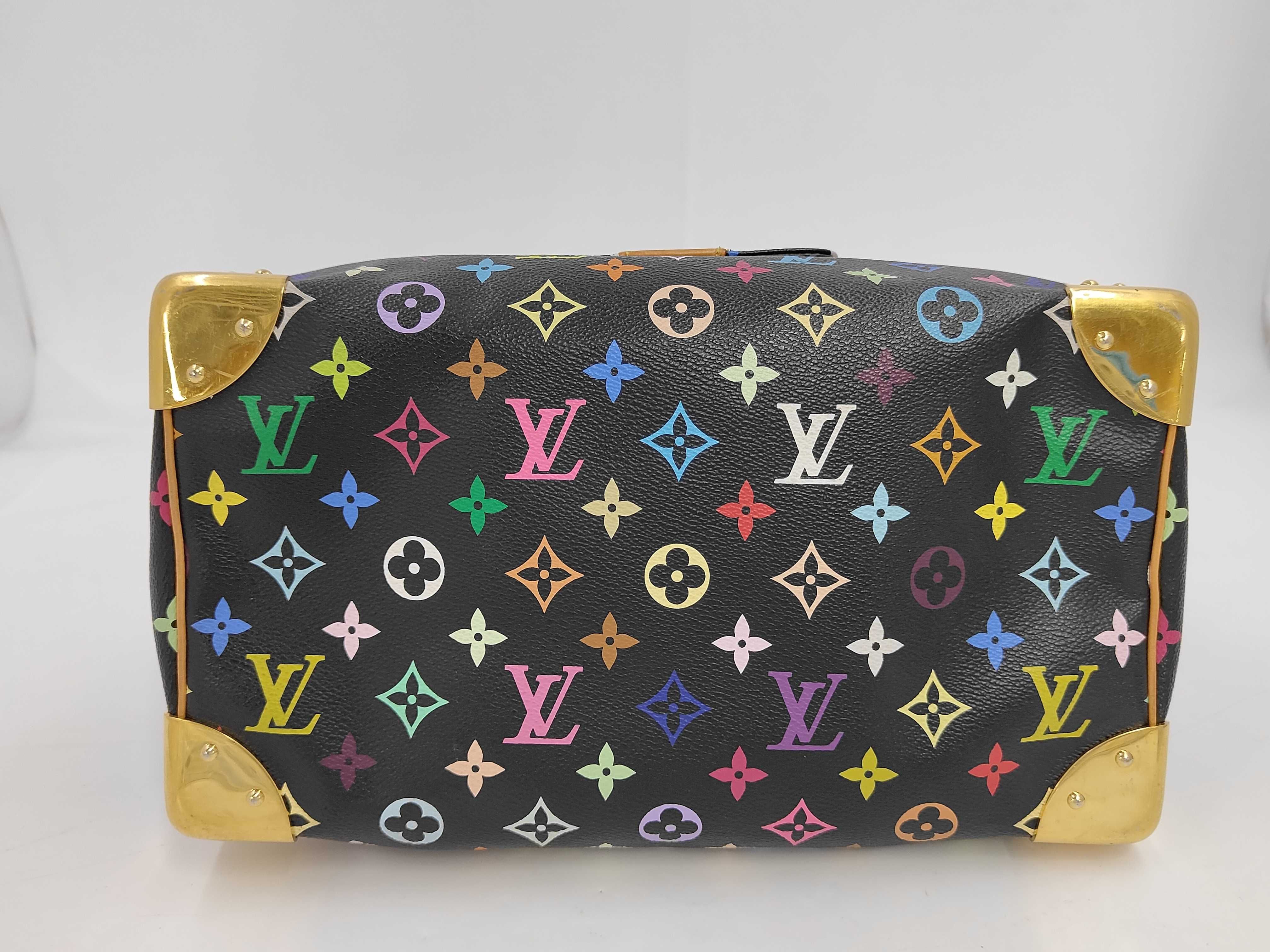 Speedy 30 Monogram Multicolor Boston Bag Handbag — view 6