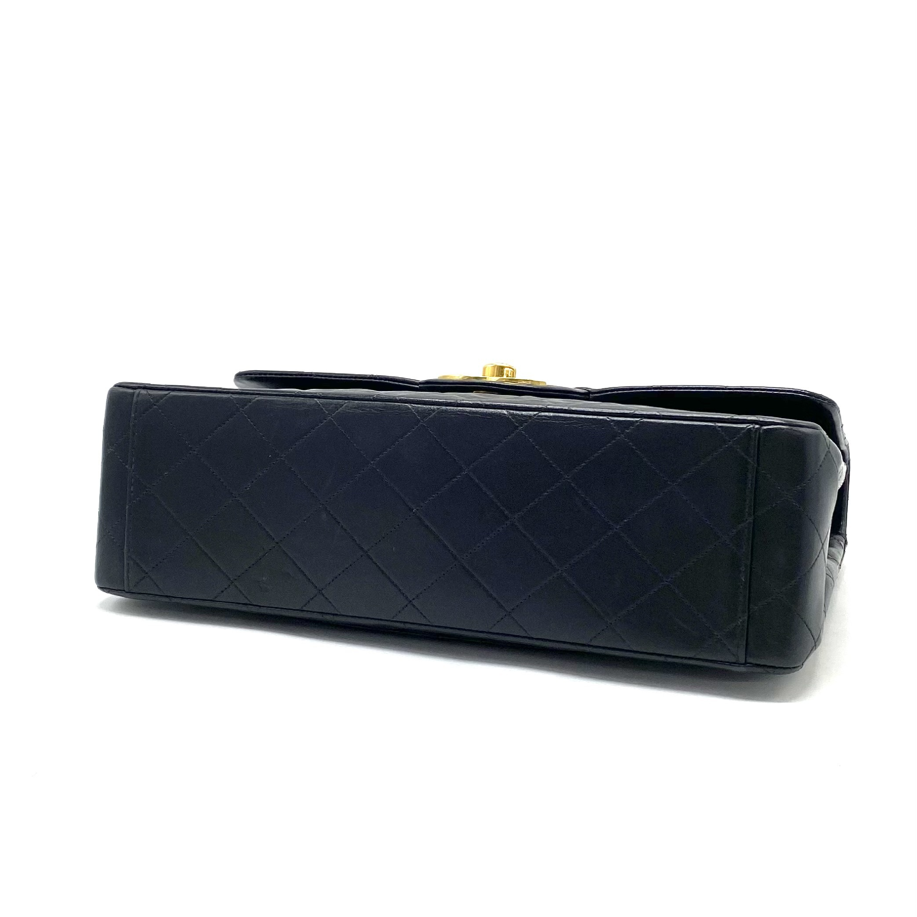 Large Matelassé Turnlock Lambskin Chain Shoulder Bag — view 4