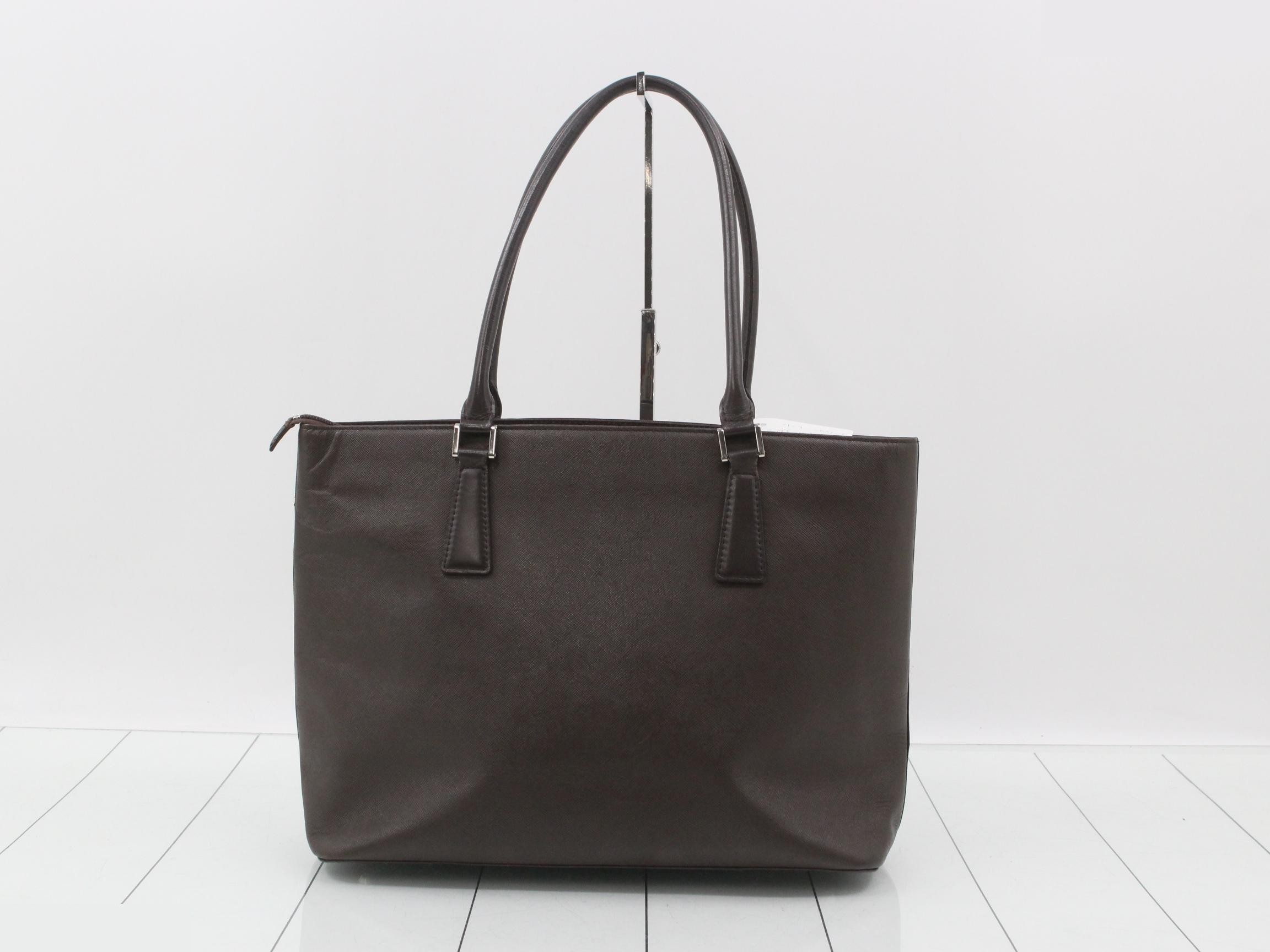 Saffiano Leather Nova Check Bag — view 2