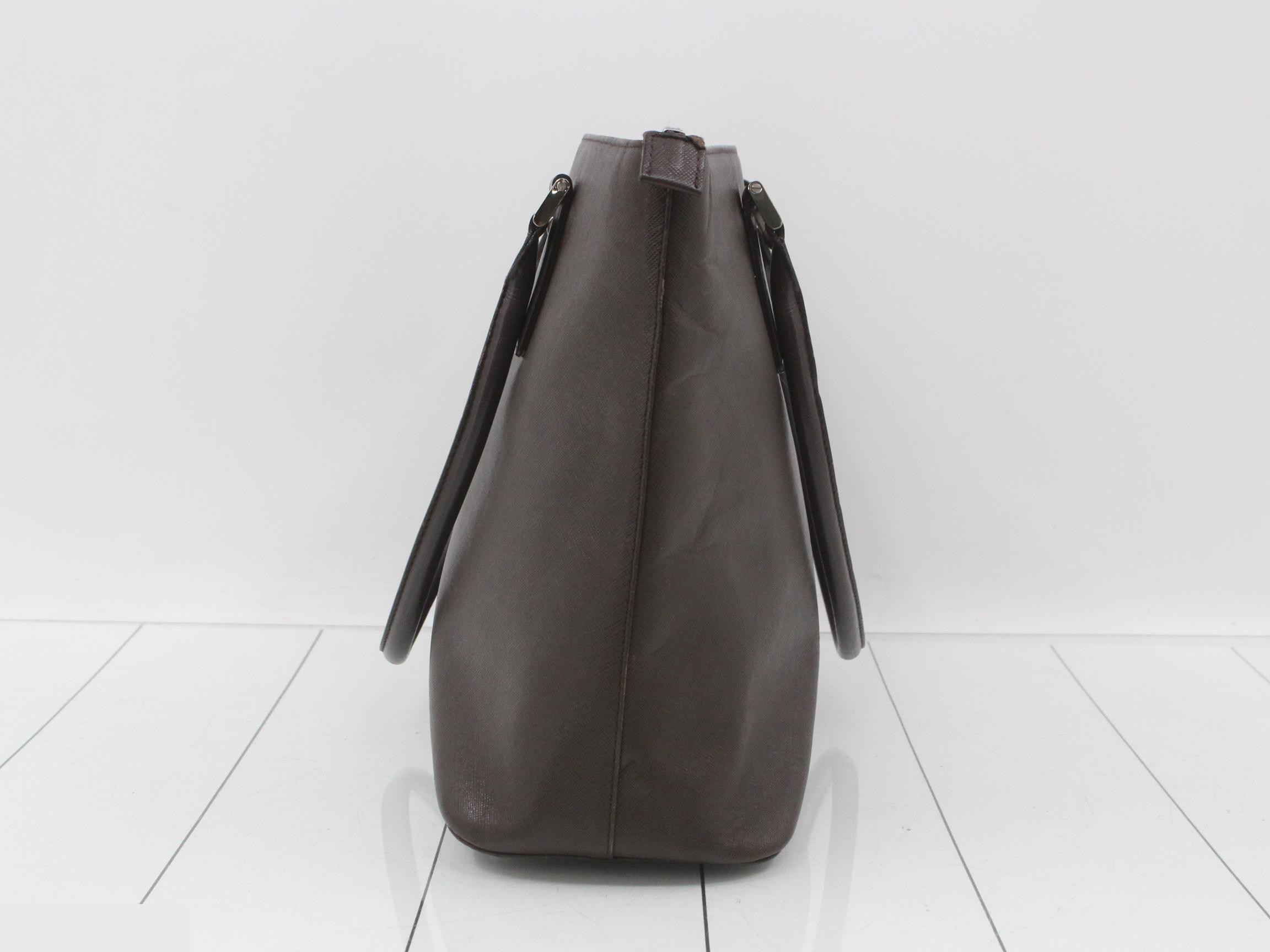 Saffiano Leather Nova Check Bag — view 3