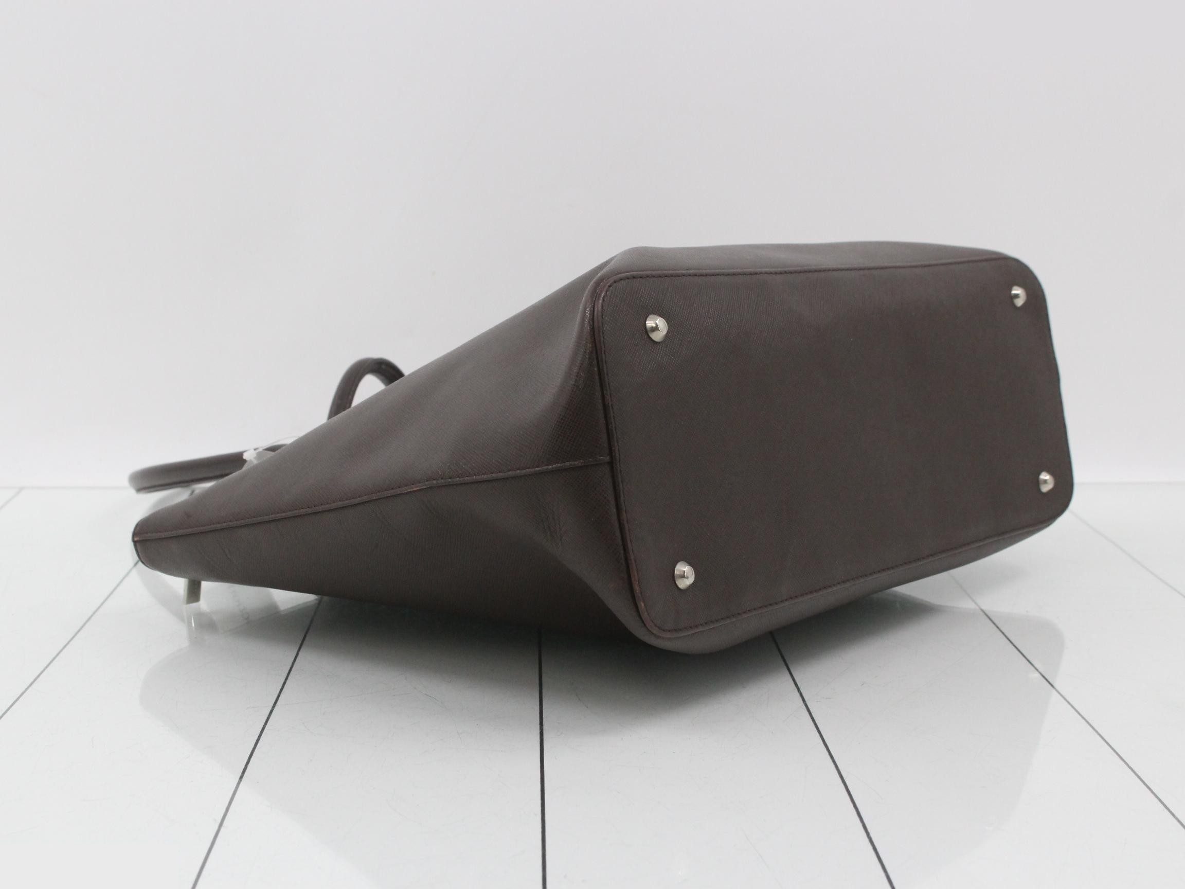 Saffiano Leather Nova Check Bag — view 5