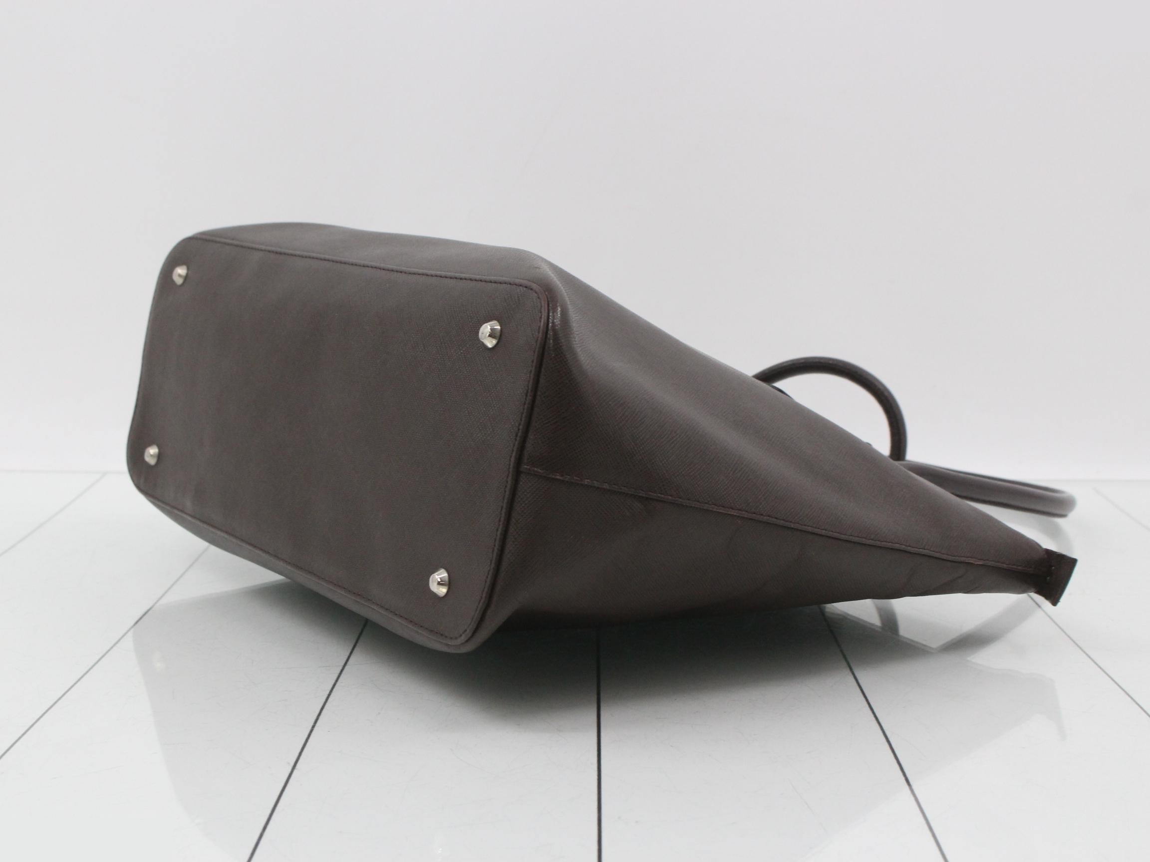 Saffiano Leather Nova Check Bag — view 6
