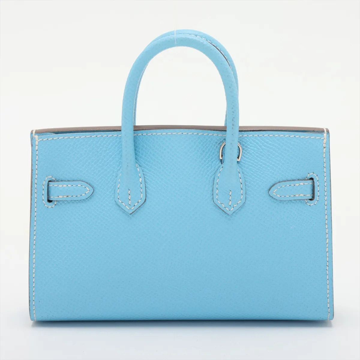 [Individually packaged] Hermes Tiny Birkin Veau Epsom Celeste Silver Hardware O: 2011 — view 2
