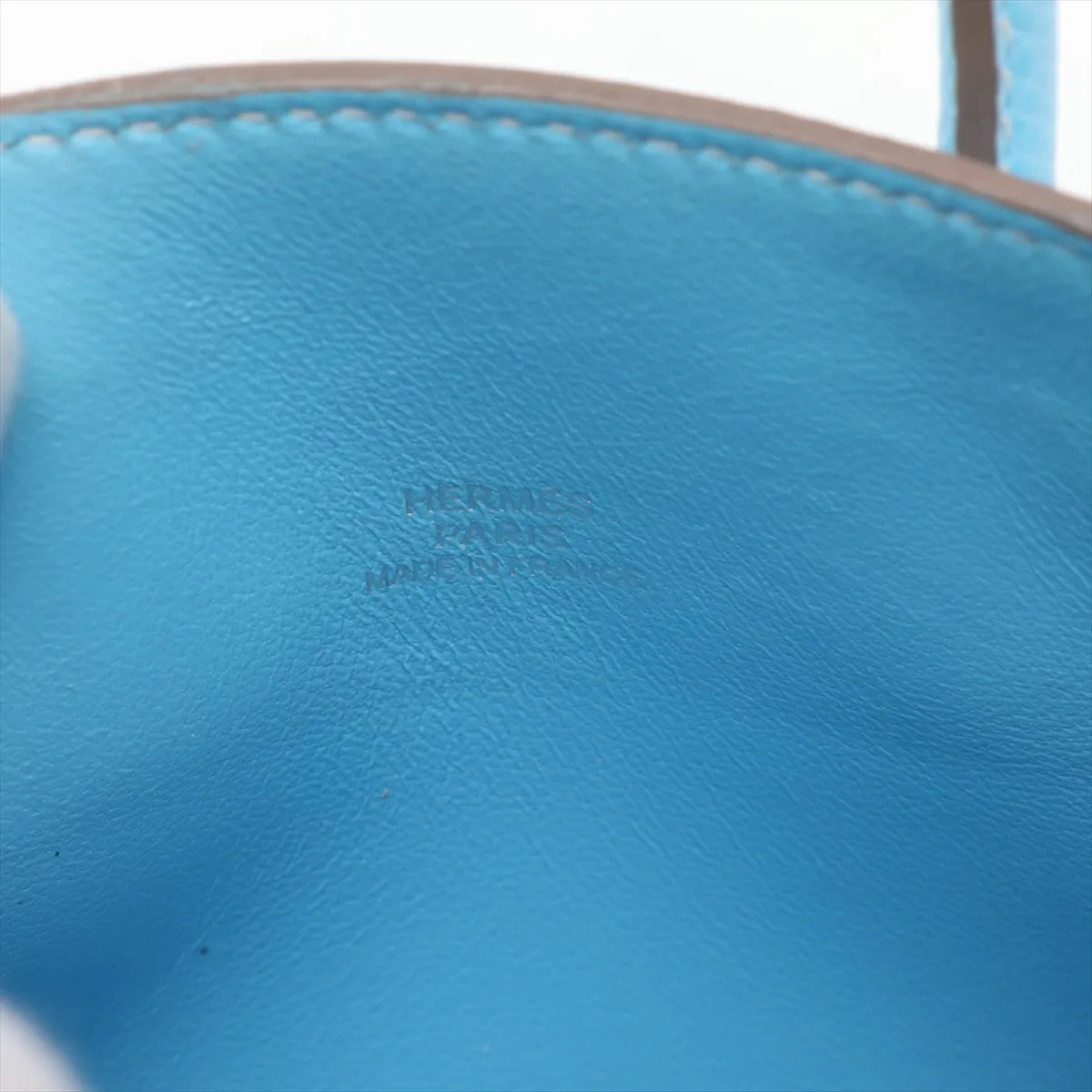 [Individually packaged] Hermes Tiny Birkin Veau Epsom Celeste Silver Hardware O: 2011 — view 10