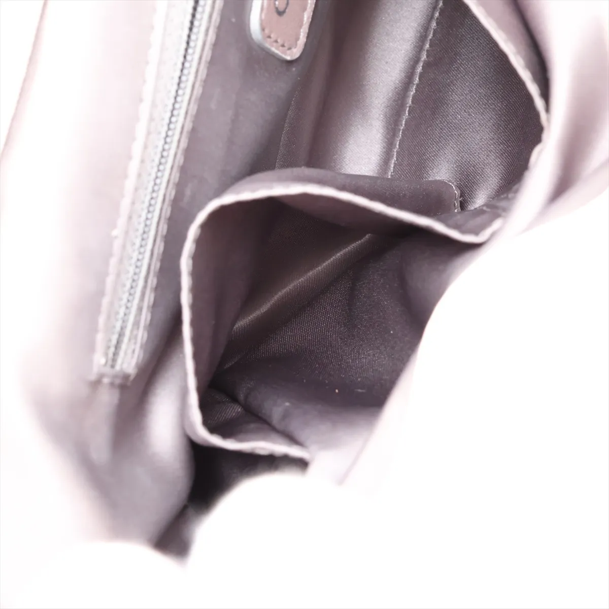 Portobello Vintage Calfskin x Suede 2-Way Handbag, White x Beige, Silver Hardware, 12764600, Serial Number 12 — view 10