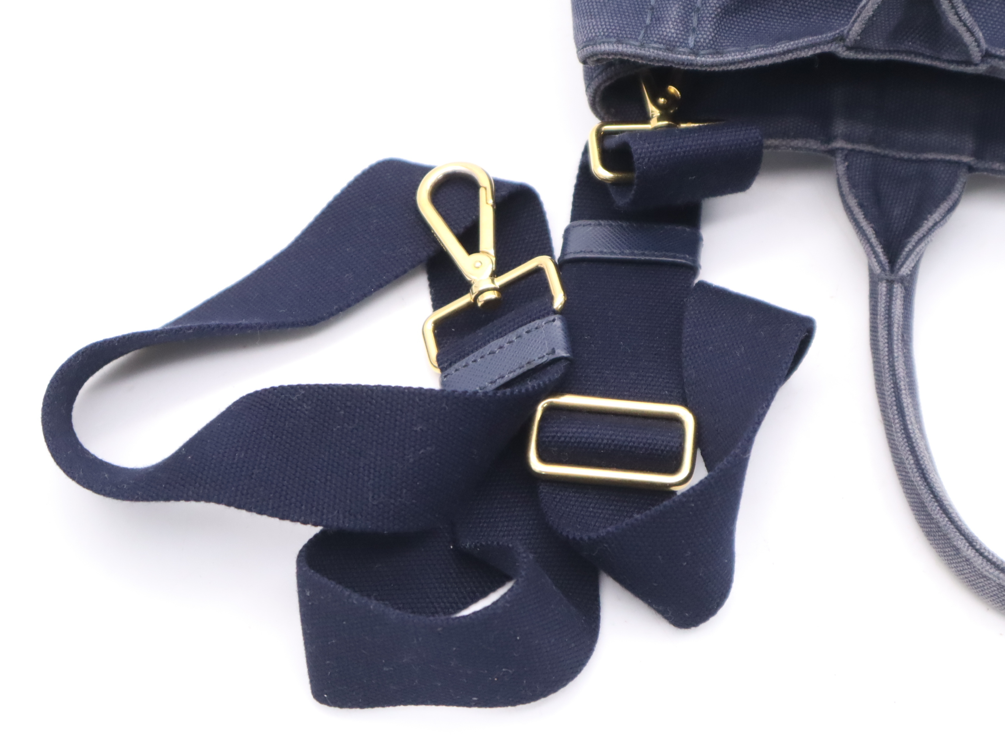 Canvas Canapa 2-Way Handbag with Shoulder Strap and Dust Bag — view 13