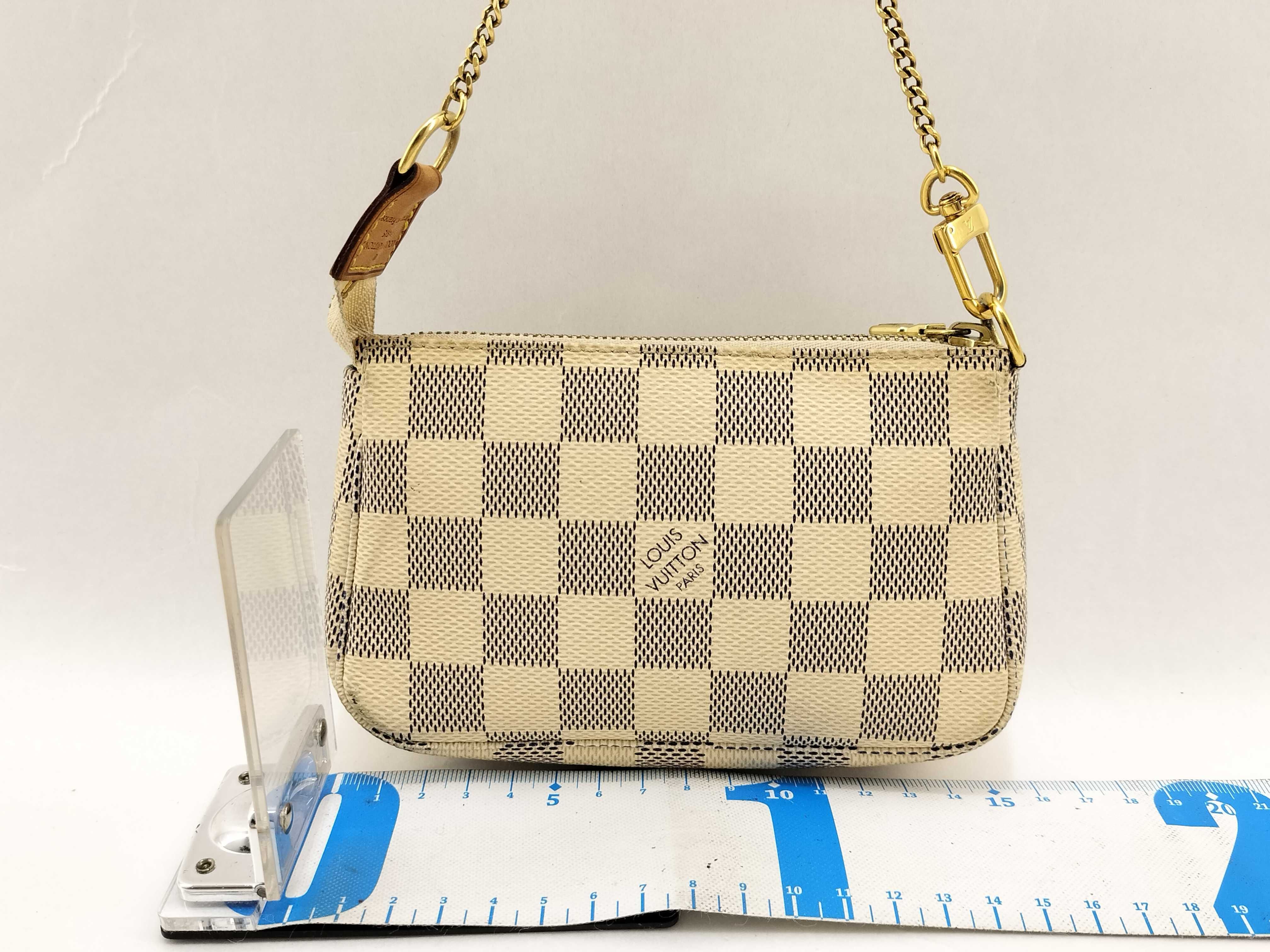 Damier Azur Vuitton Mini Accessoires Damier Pouch — view 2