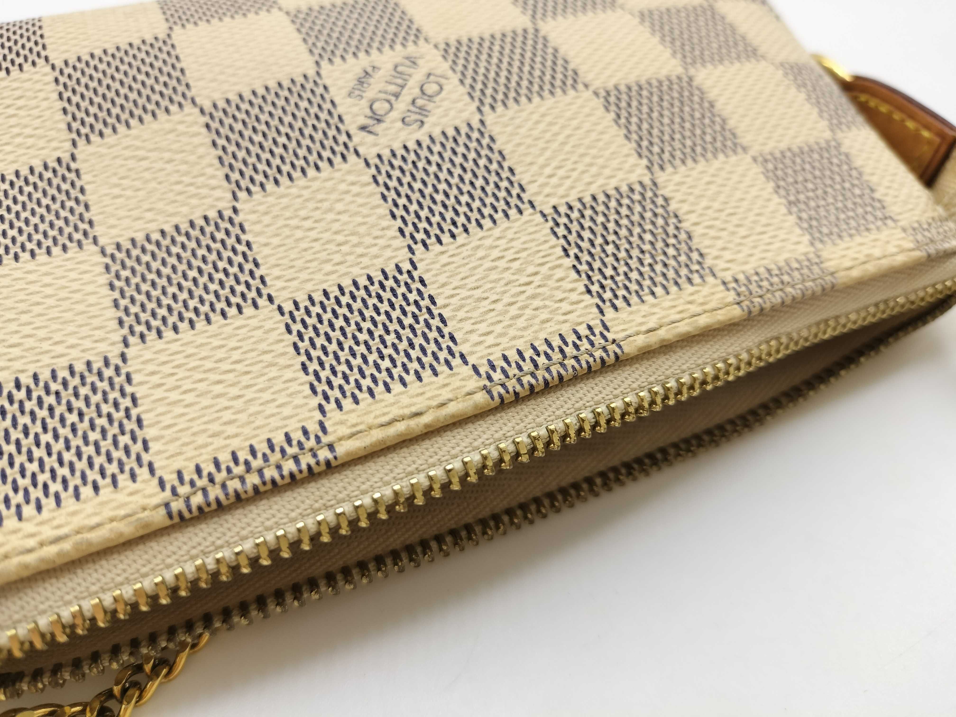 Damier Azur Vuitton Mini Accessoires Damier Pouch — view 13