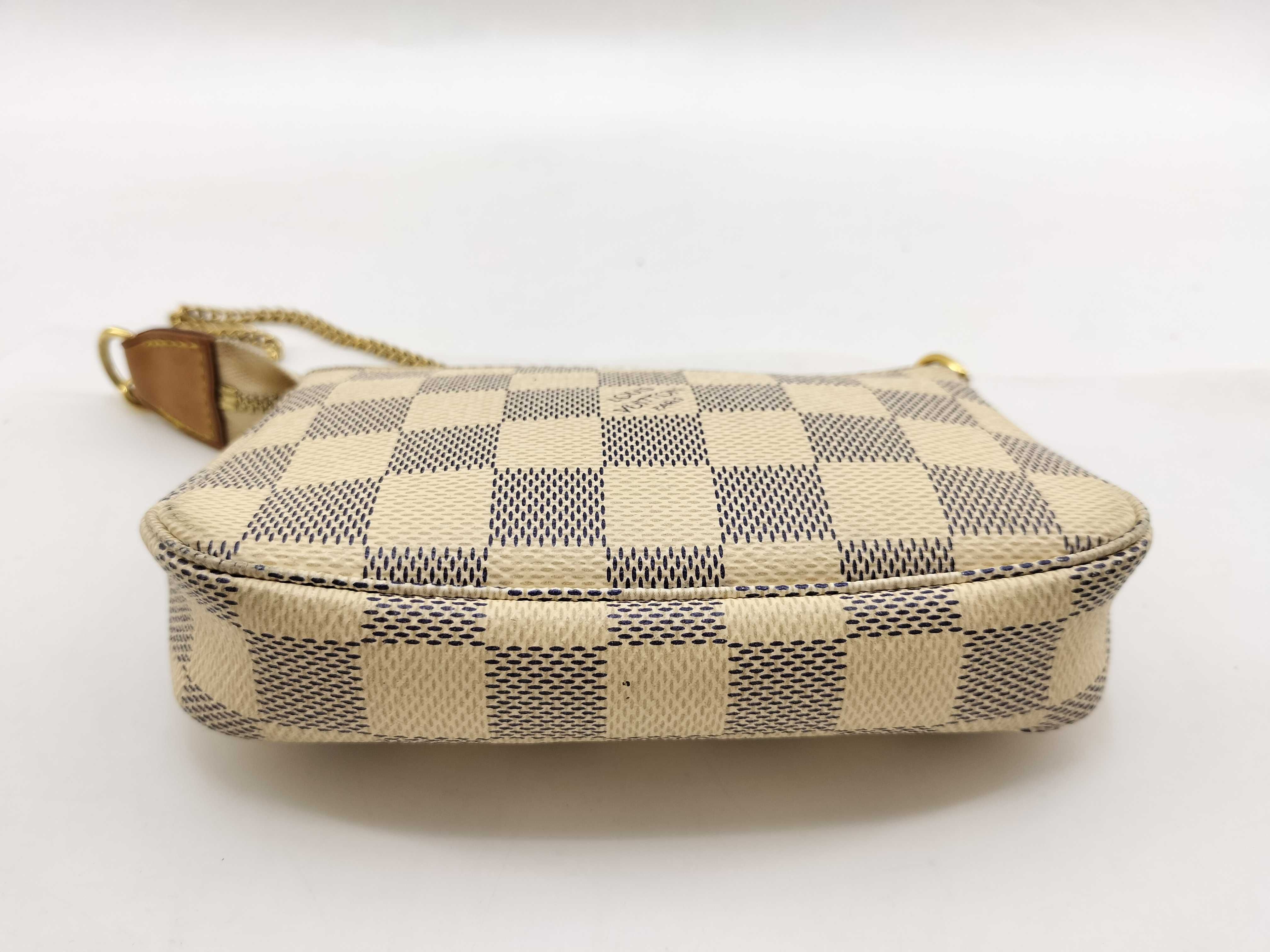 Damier Azur Vuitton Mini Accessoires Damier Pouch — view 3