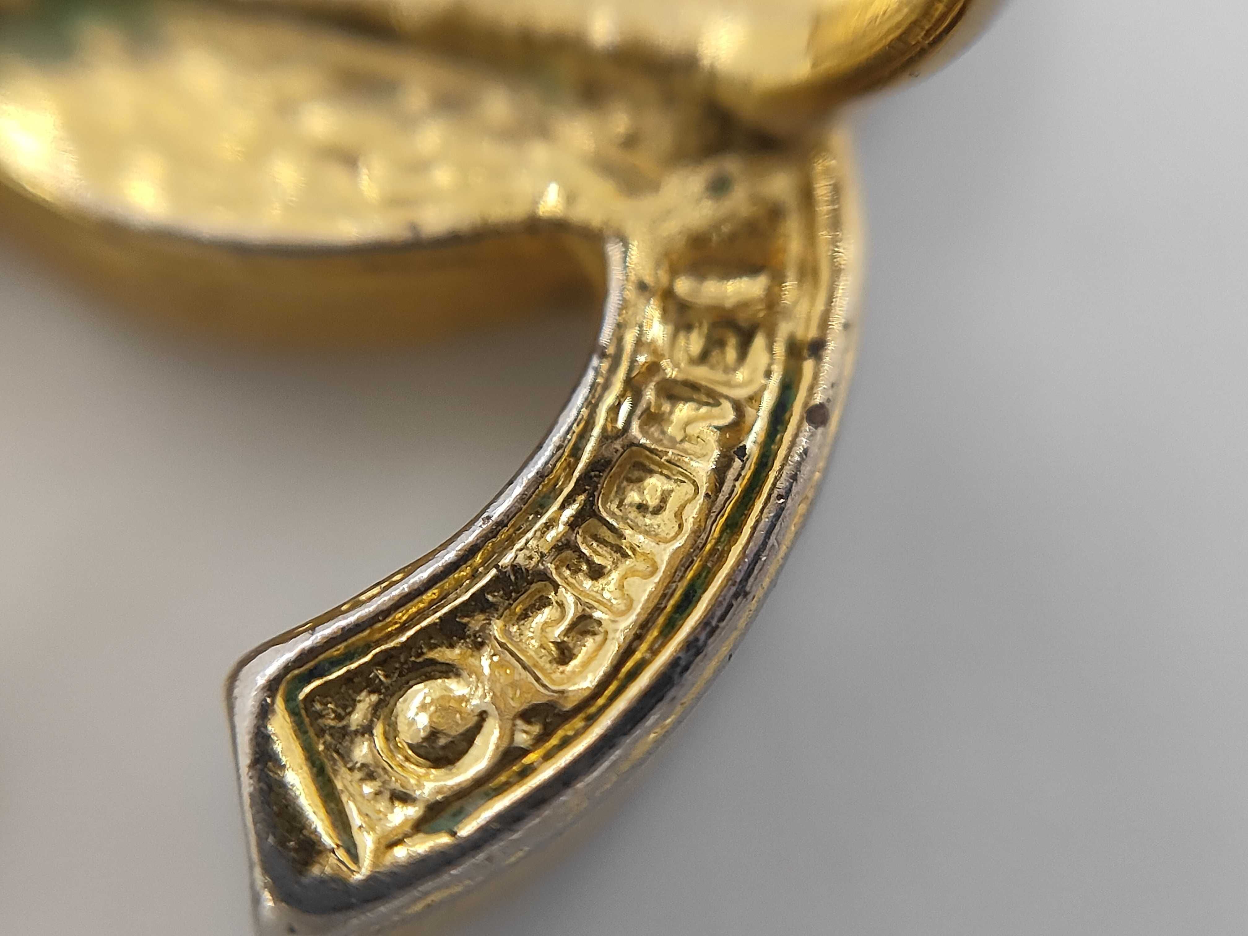 Coco Mark Chanel Coco Stone Gold Yg Earrings — view 5
