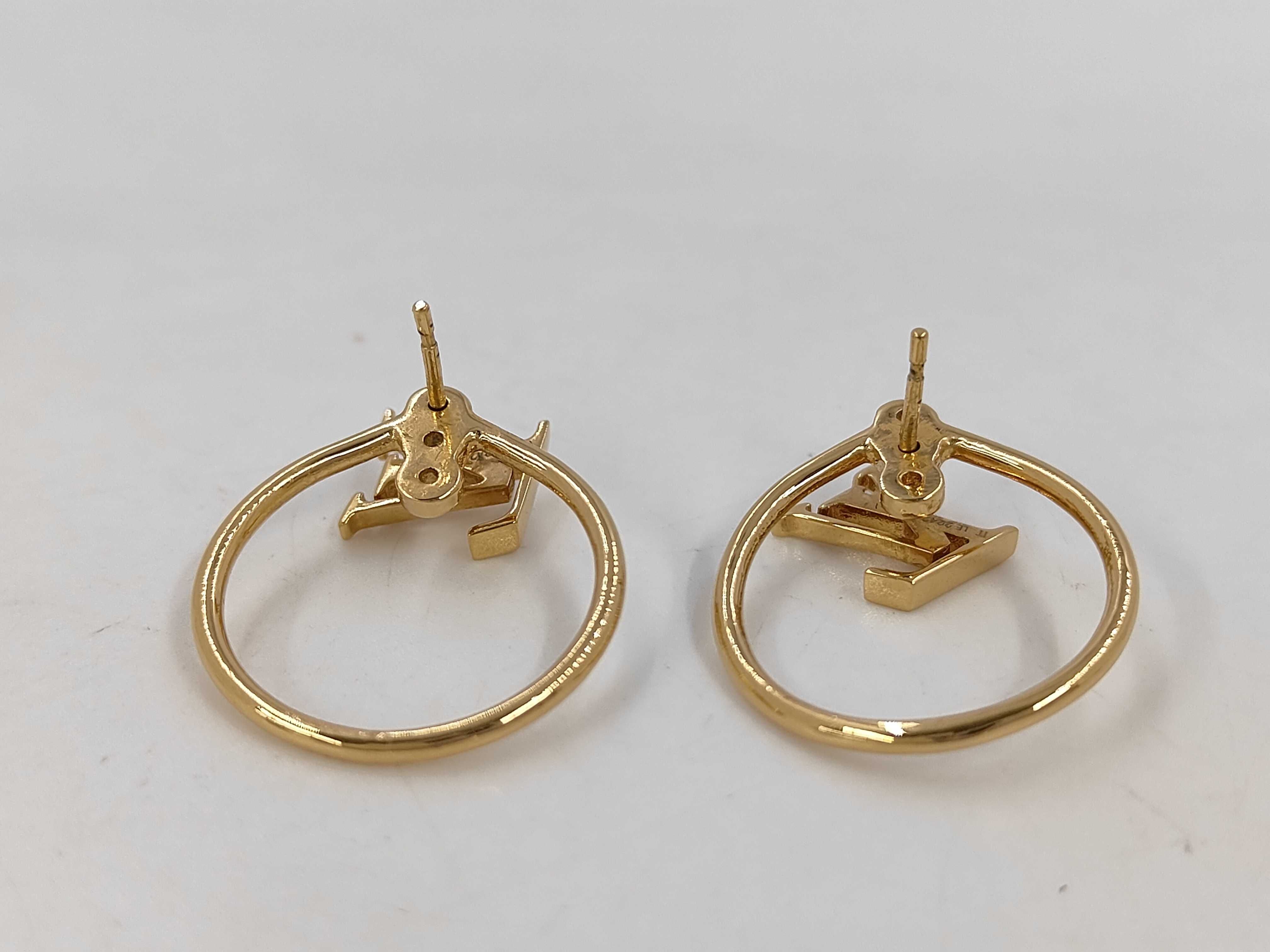 Eclipse Gold Earrings — view 2