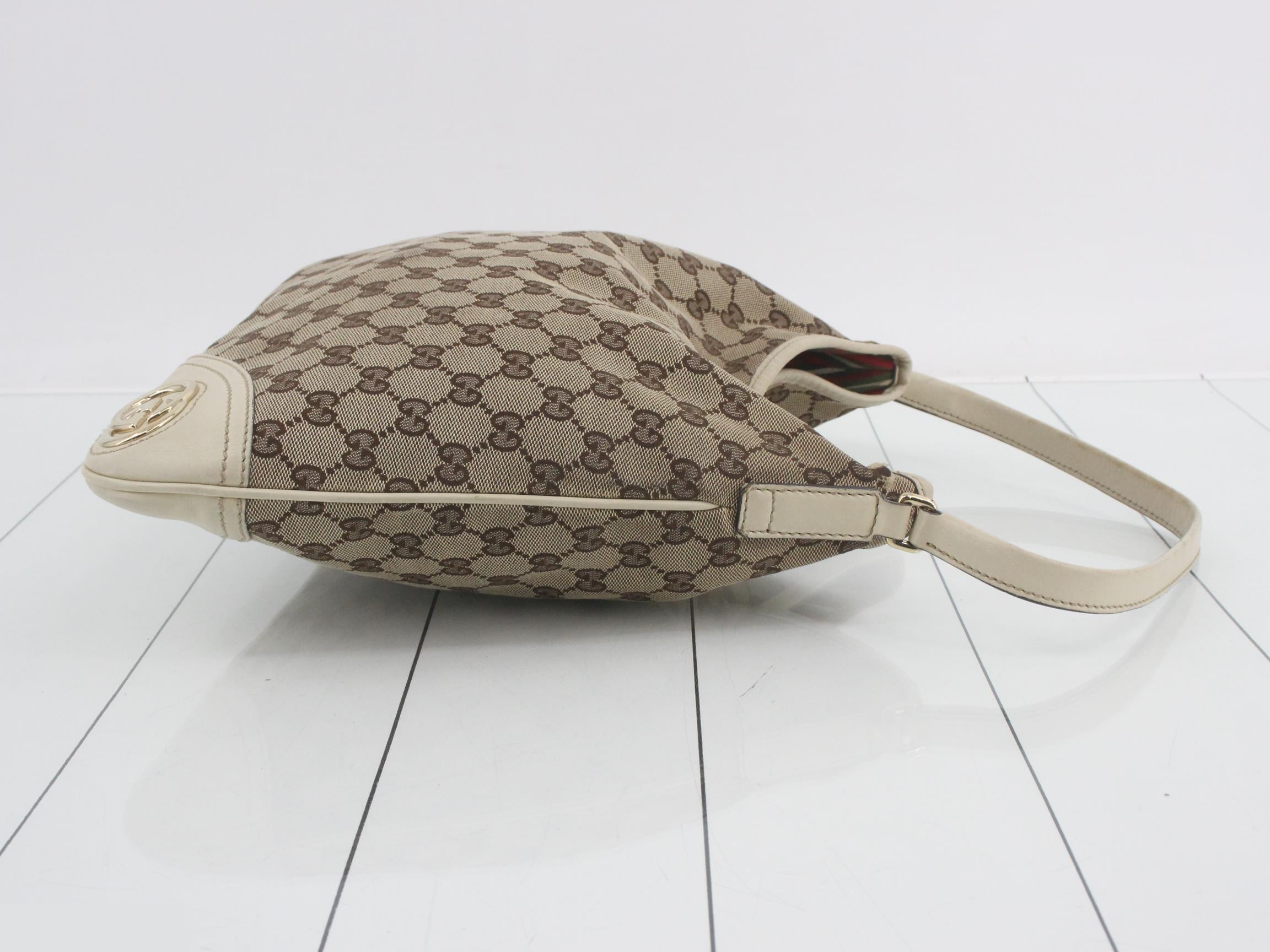 GG Canvas Interlocking G Semi-Shoulder Bag — view 3
