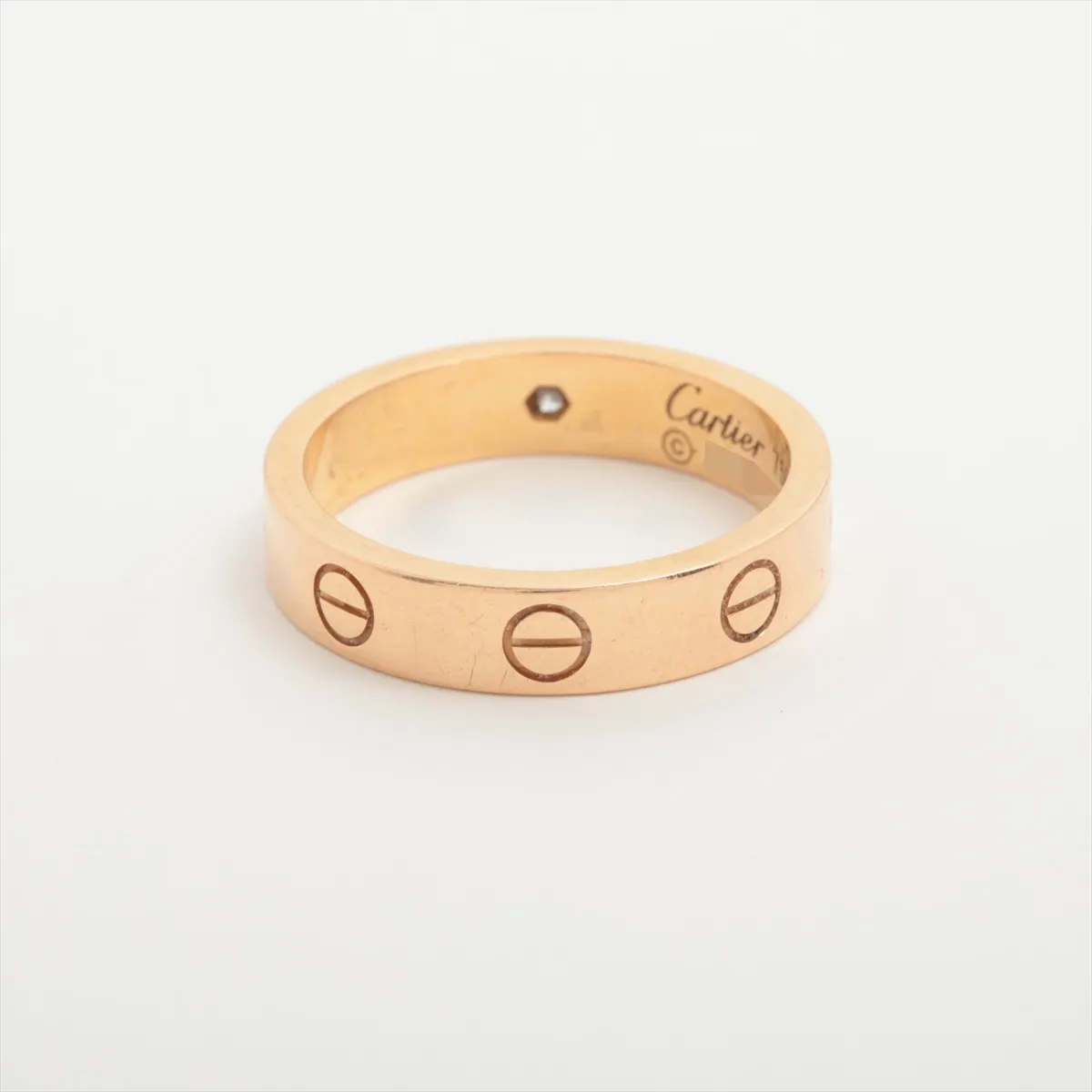 Mini Love 1P Diamond Ring 750(PG) 4.6g 51 VS3695 — view 2